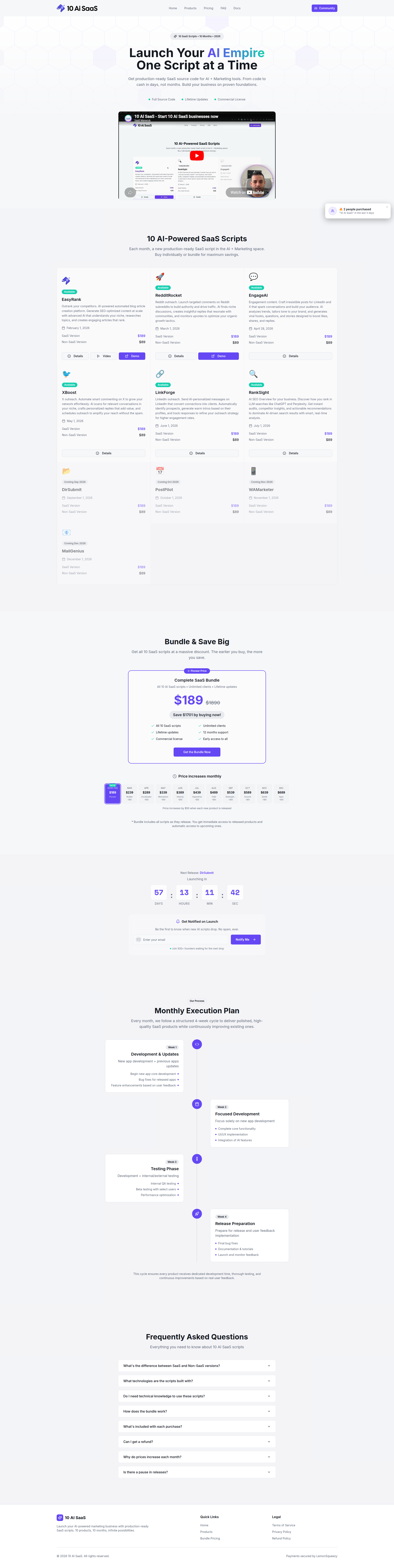 Landing page screenshot for 10.mobidonia.com, 1920 by 7635 pixels