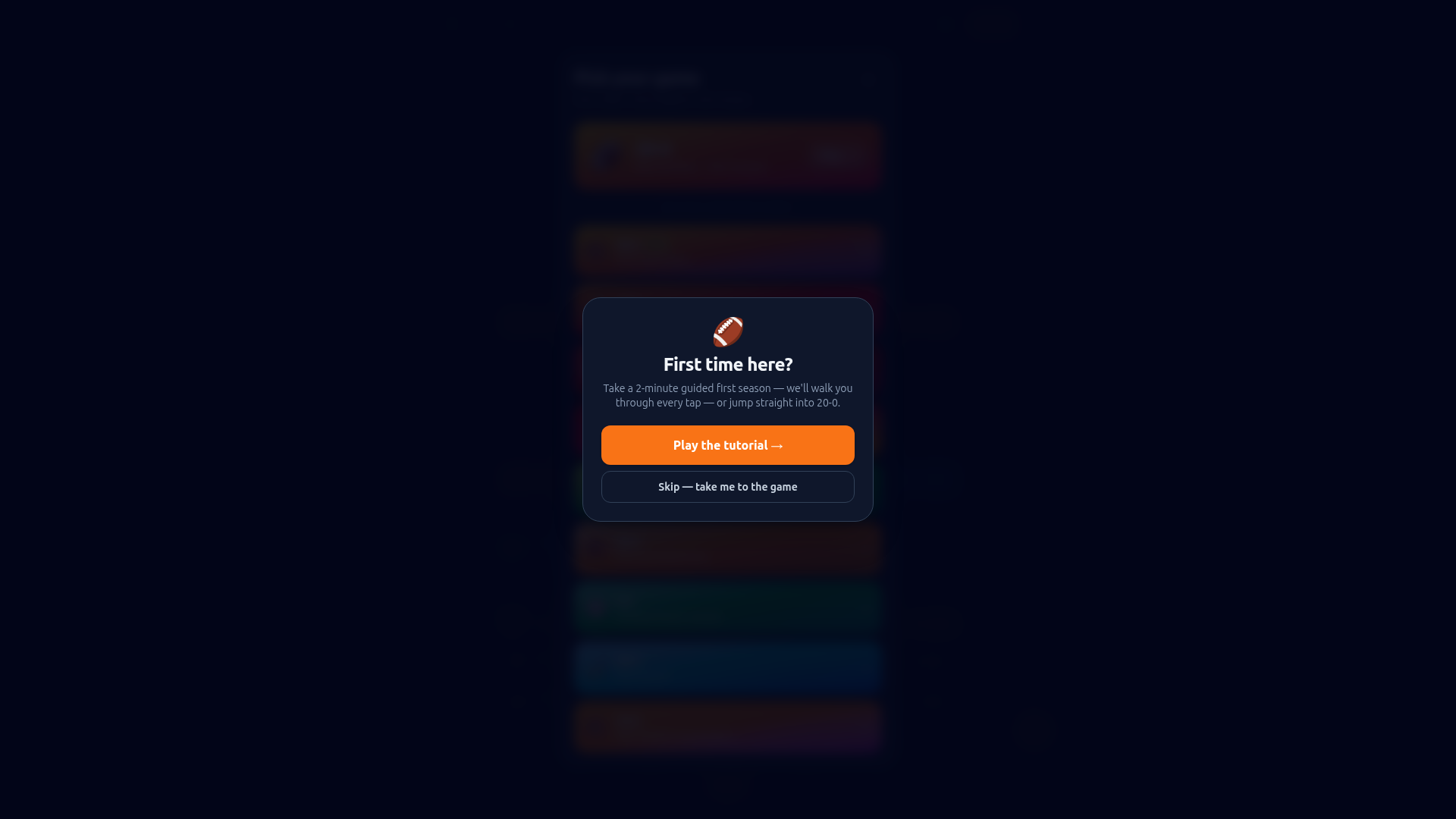 Landing page screenshot for 20-0.com, 1920 by 1080 pixels