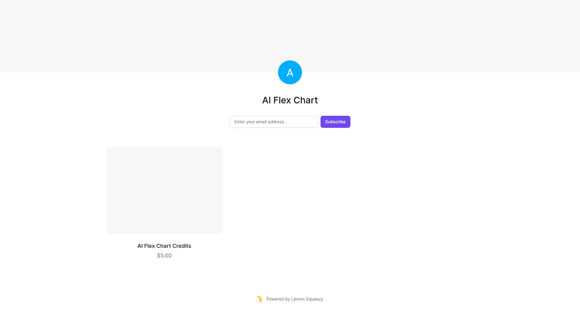 AI Flex Chart landing page