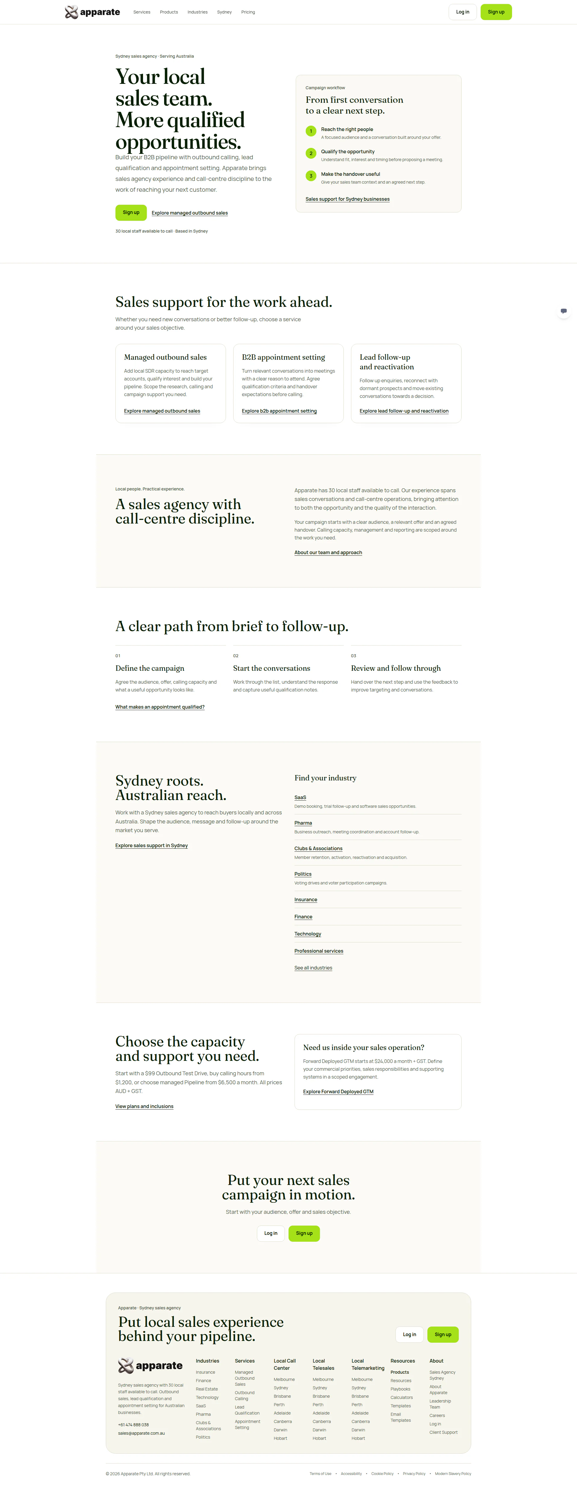 Apparate Pty Ltd website