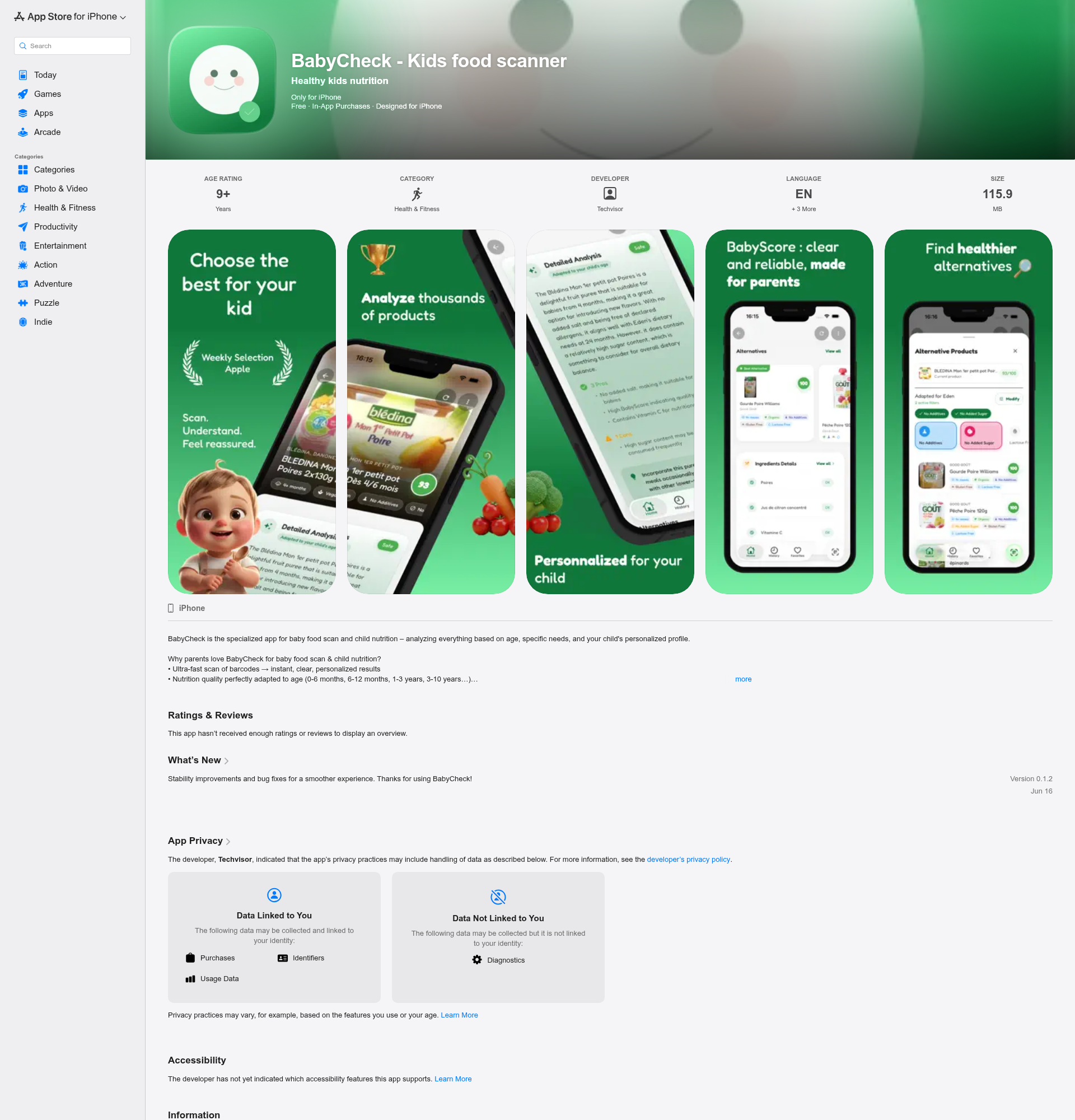 Landing page screenshot for apps.apple.com, 1920 by 2000 pixels