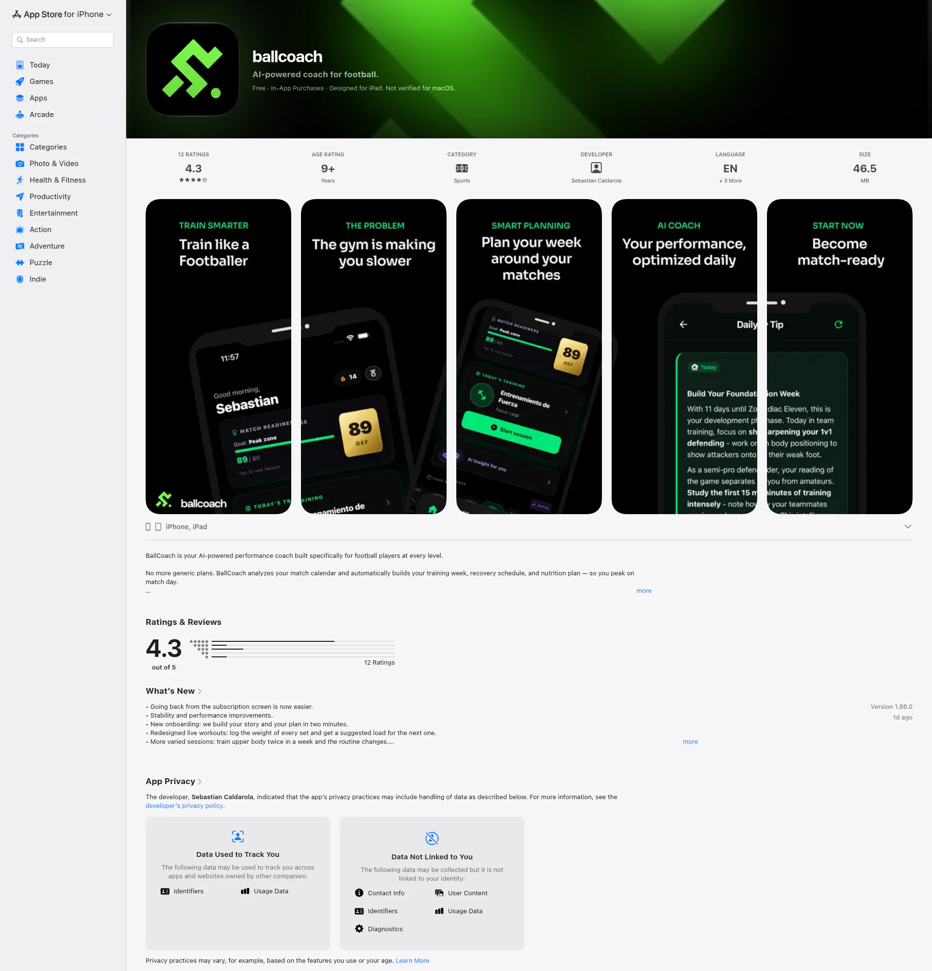 ballcoach landing page