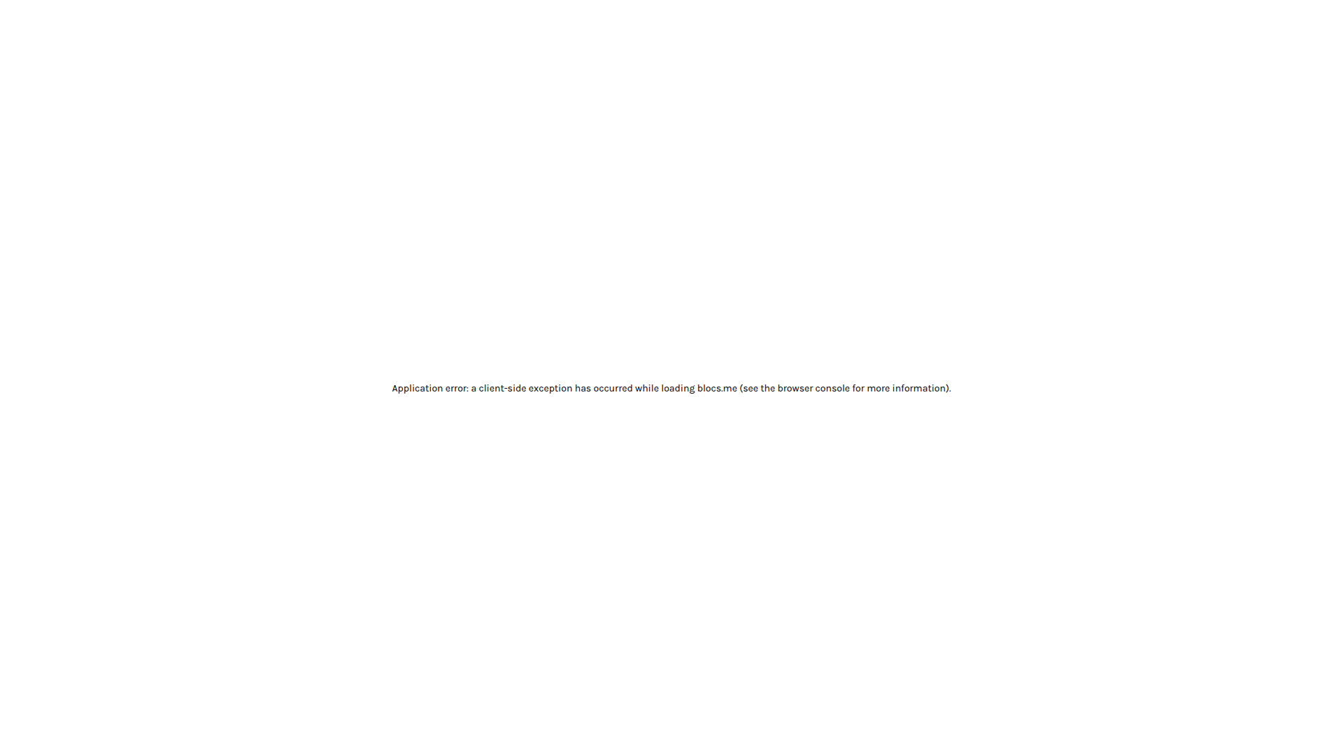 Landing page screenshot for blocs.me, 1920 by 1080 pixels