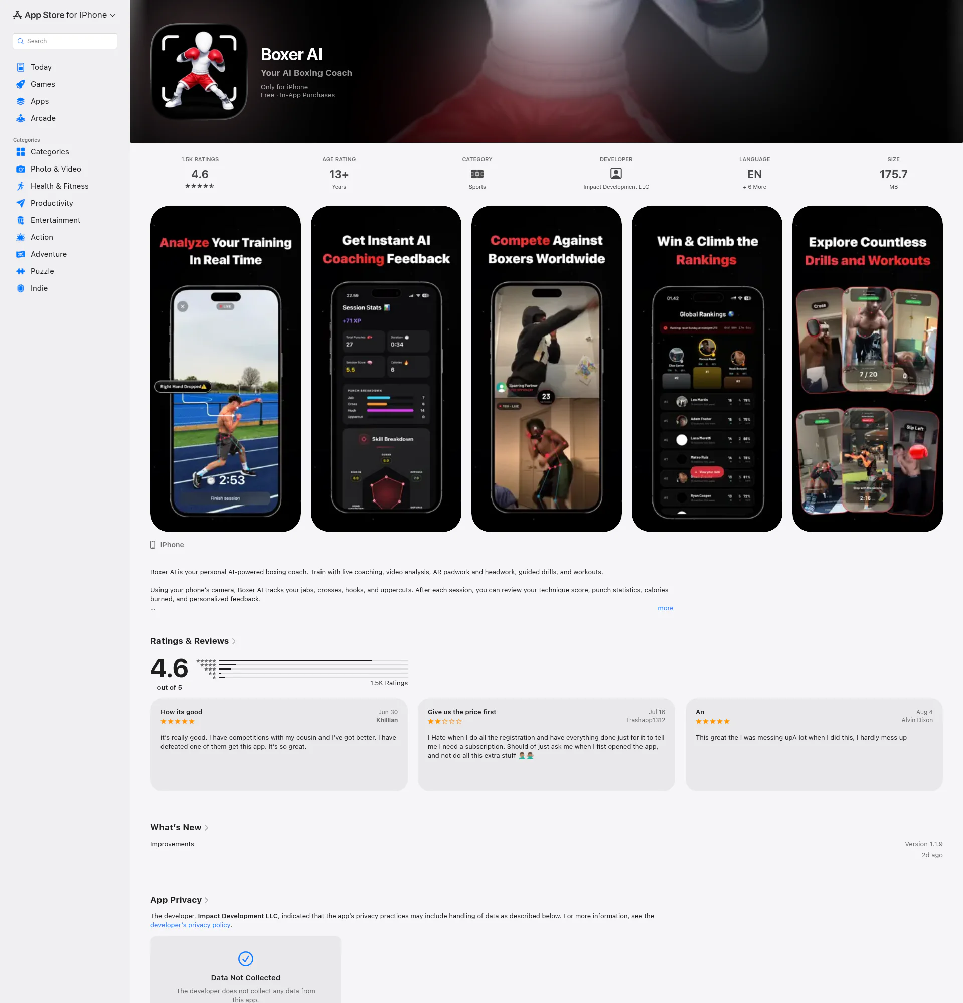 Boxer AI landing page