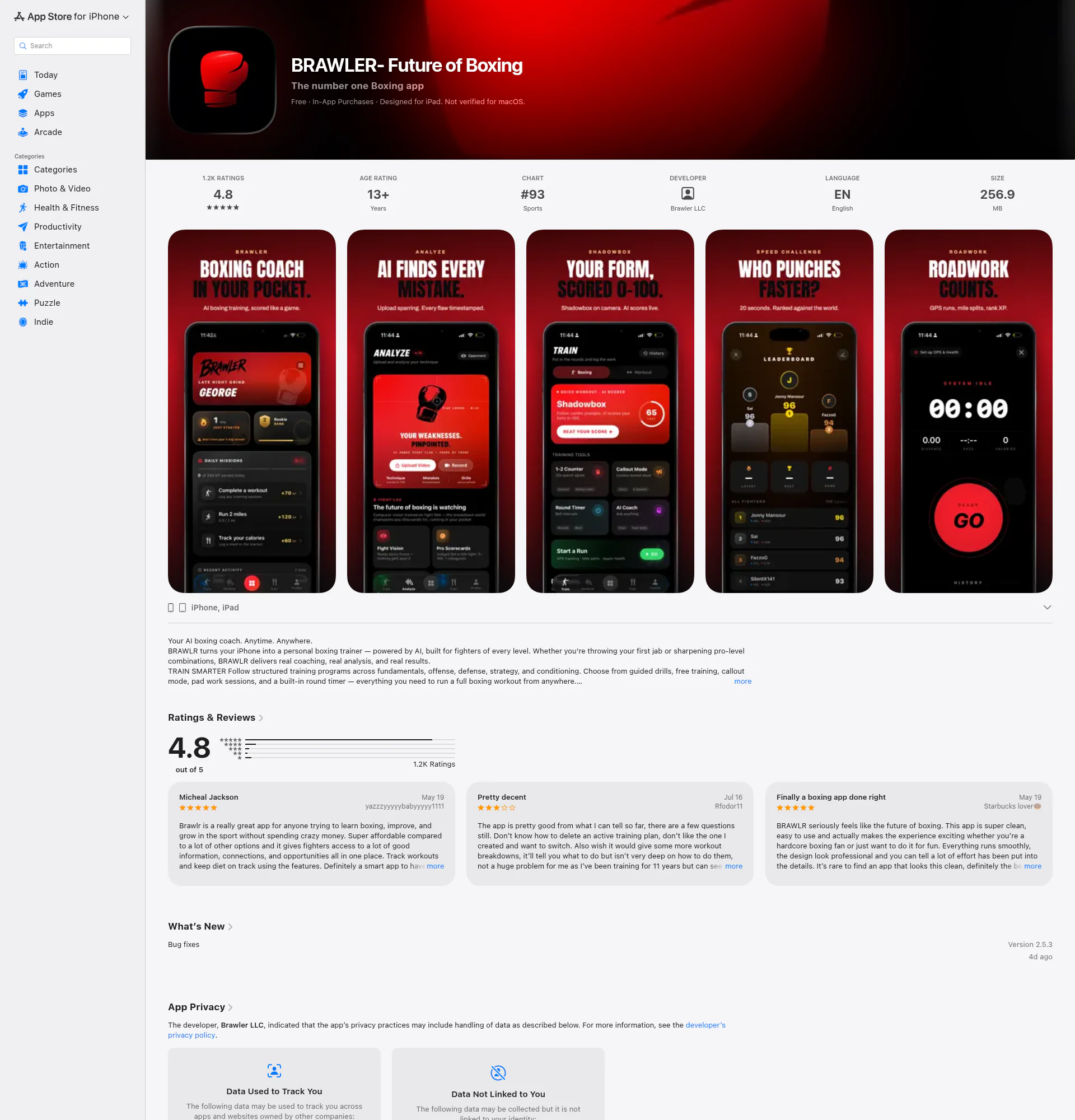 Brawler landing page