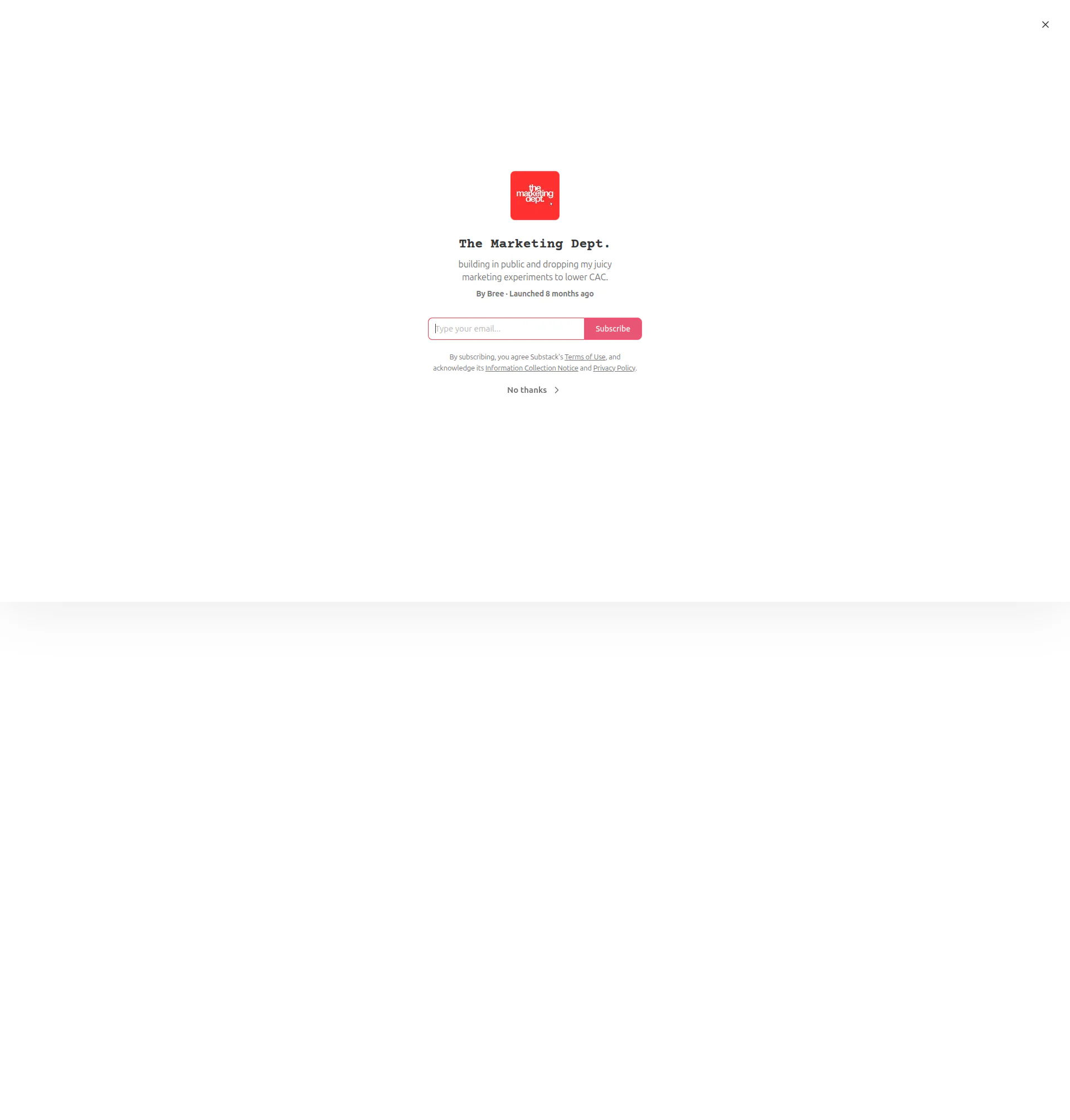 Brianna Flemings landing page