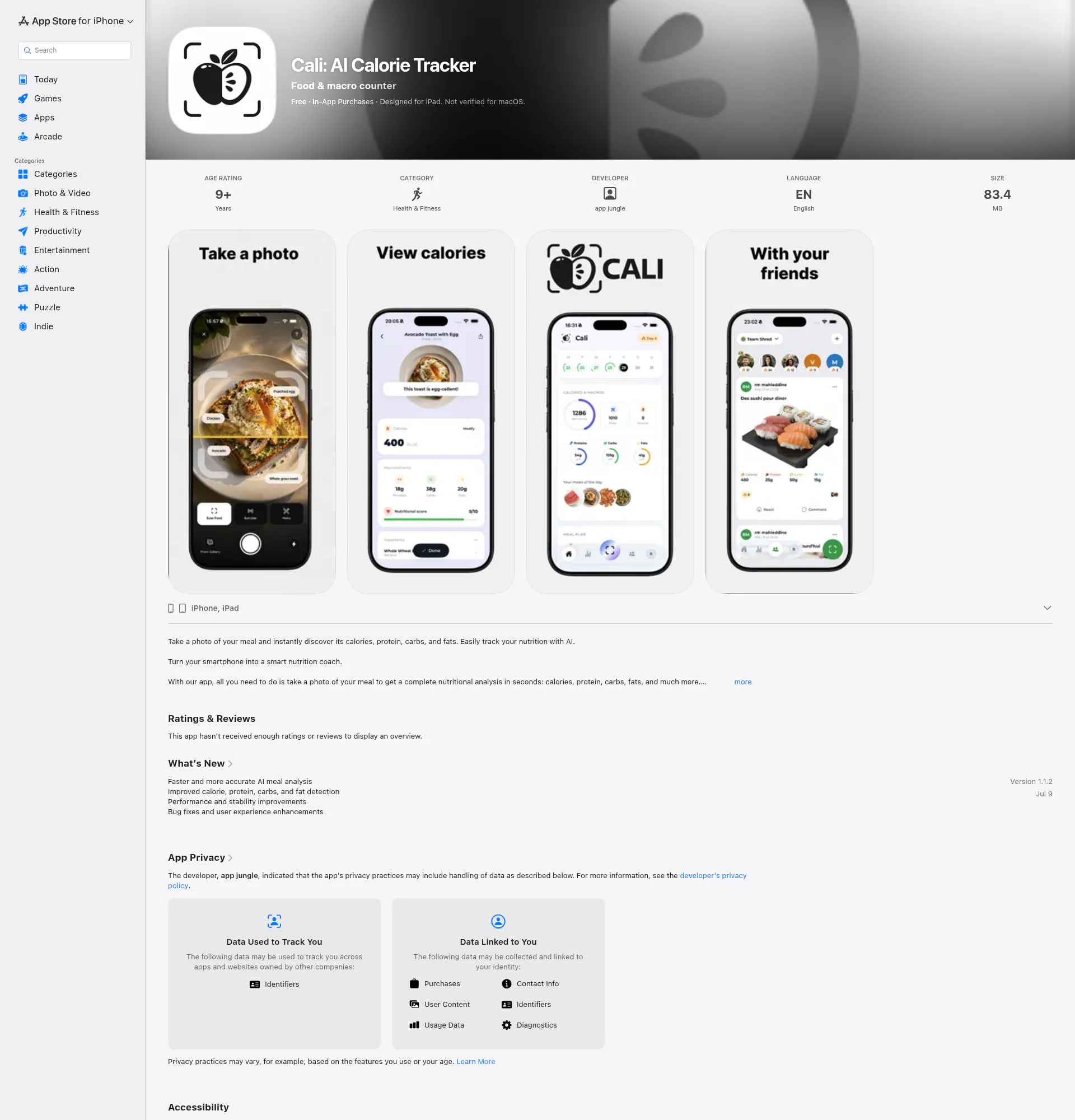 cali landing page