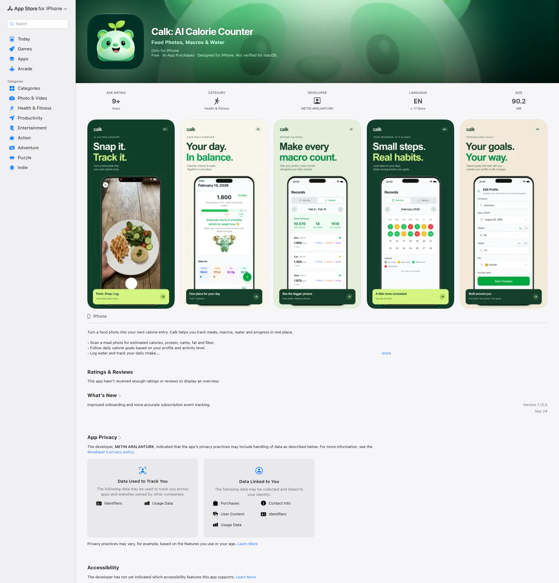 Calk landing page