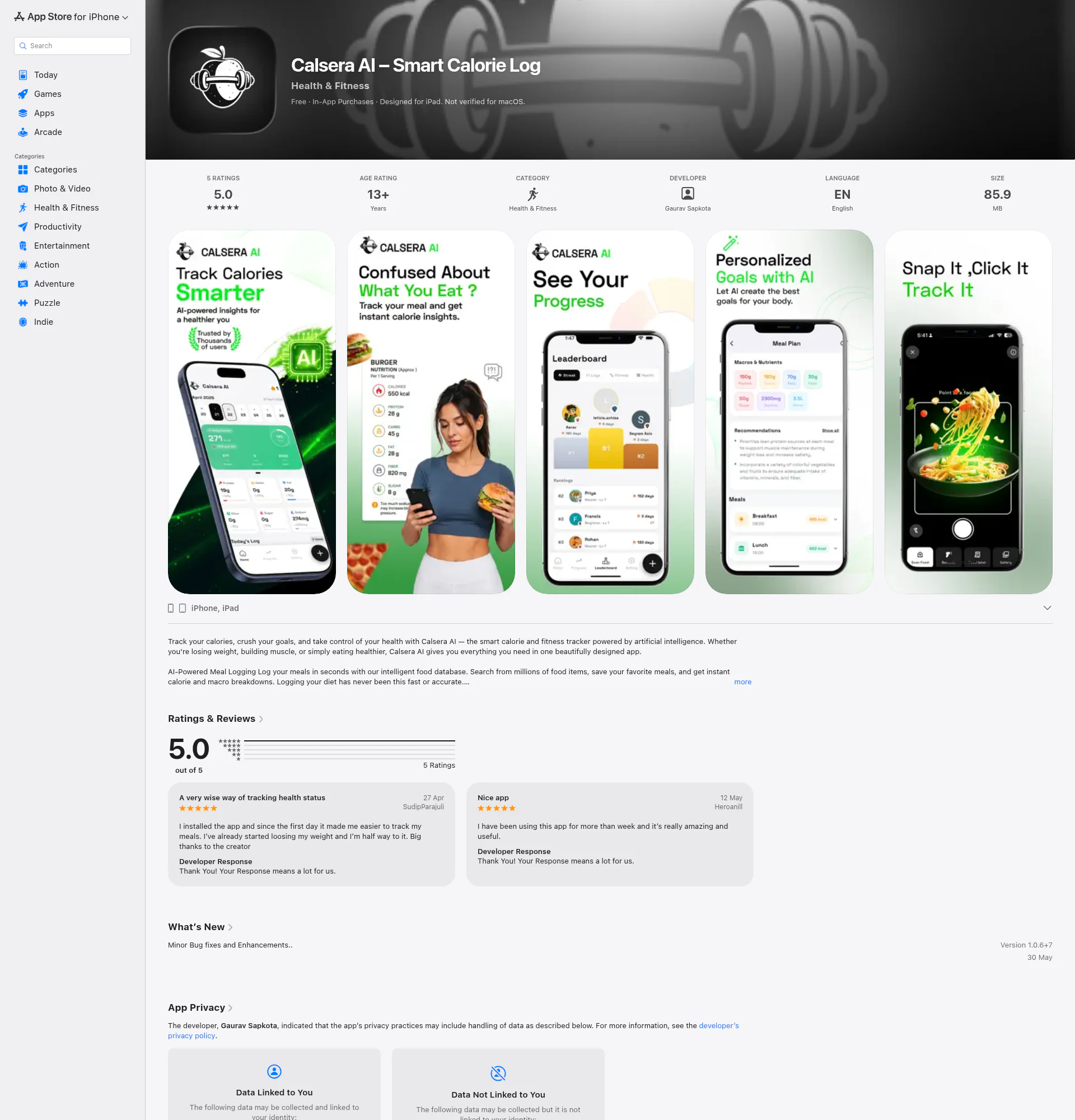 Calsera AI landing page