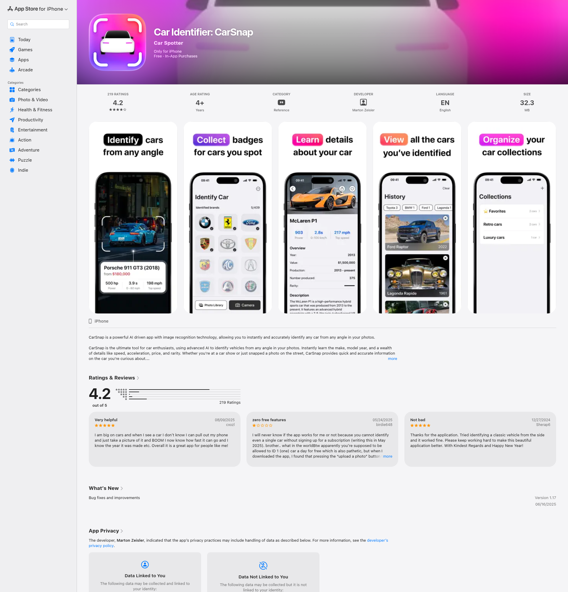 Landing page screenshot for apps.apple.com, 1920 by 2000 pixels