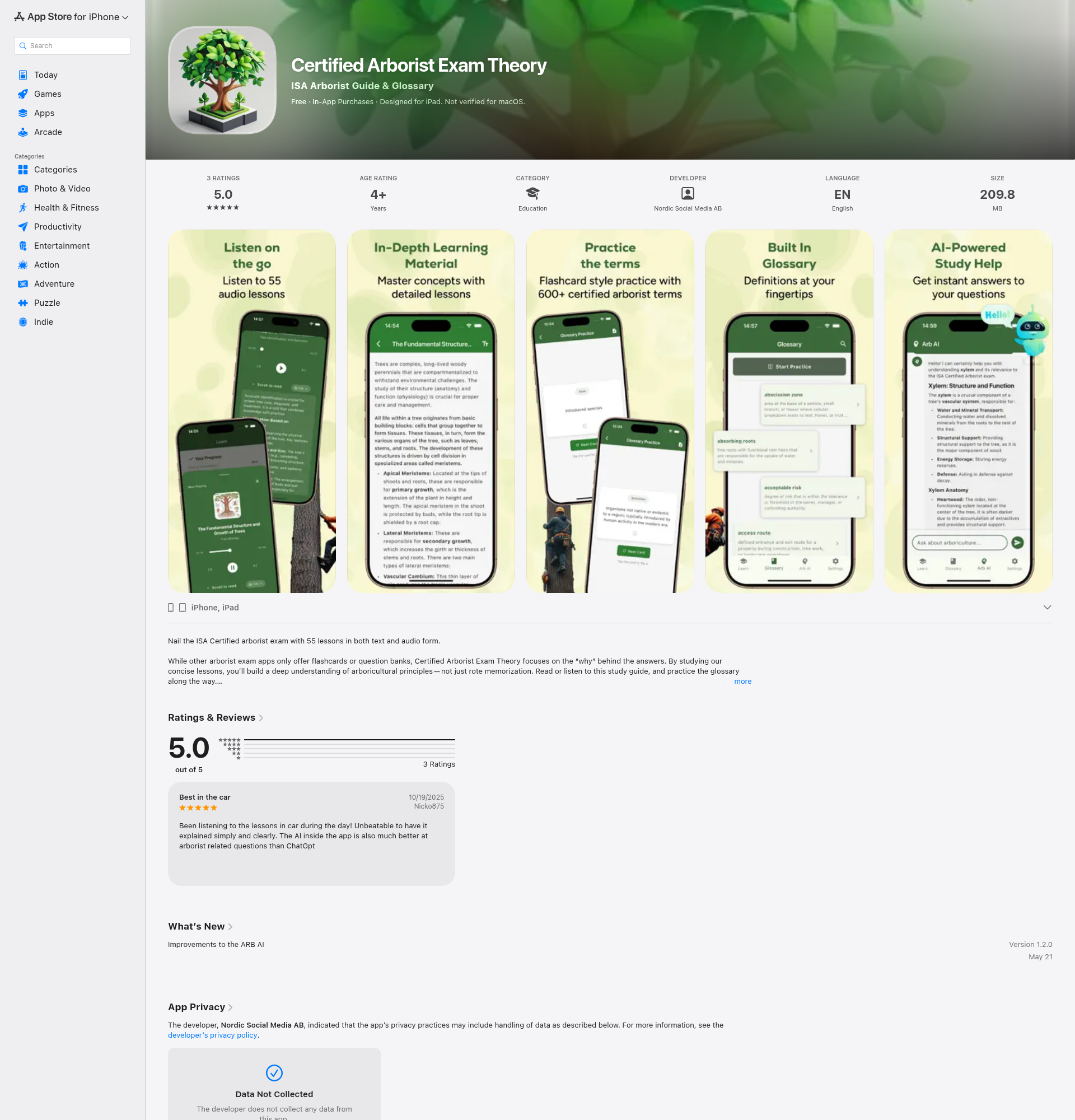 Landing page screenshot for apps.apple.com, 1920 by 2000 pixels