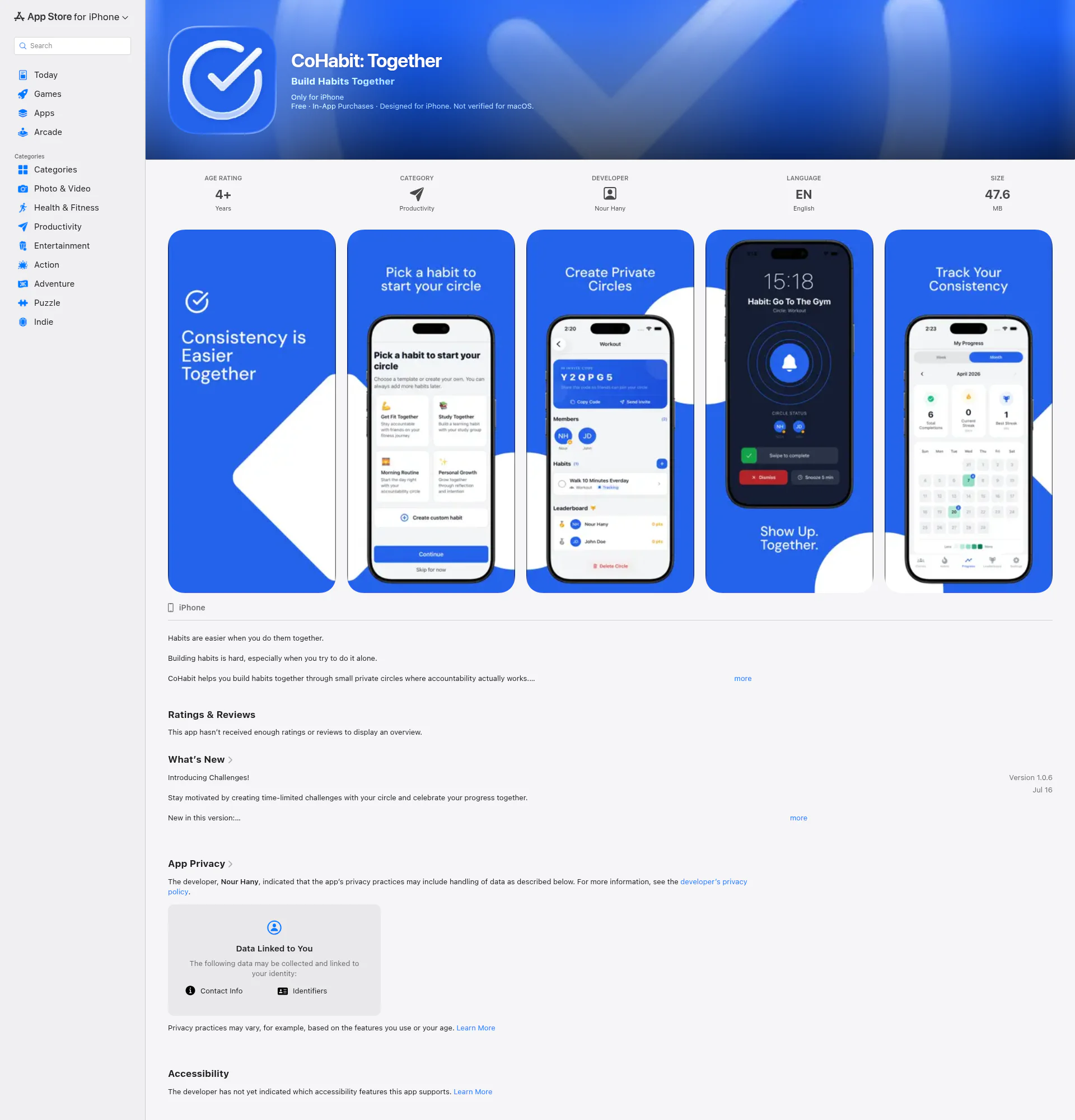 CoHabit landing page