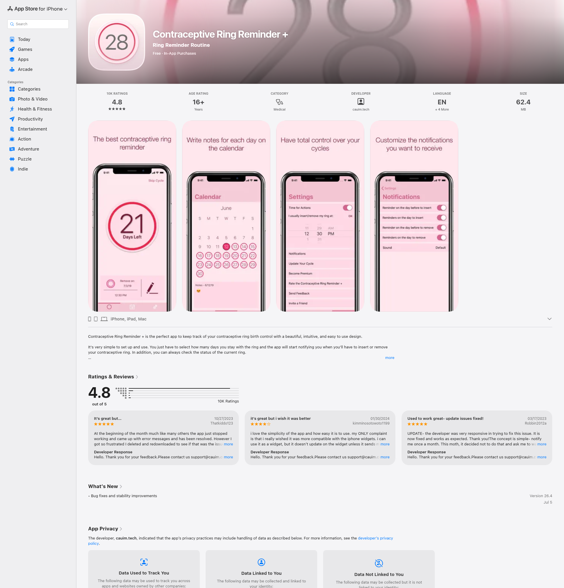 Landing page screenshot for apps.apple.com, 1920 by 2000 pixels