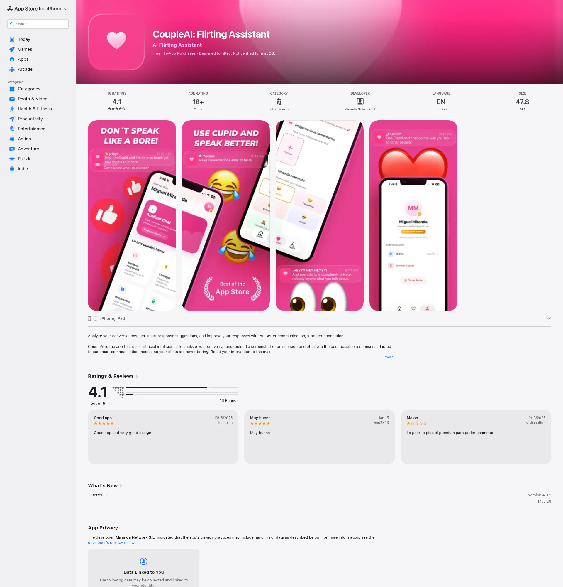 CoupleAI landing page