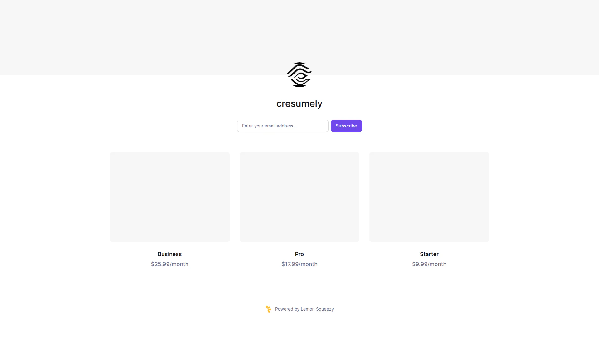 cresumely landing page