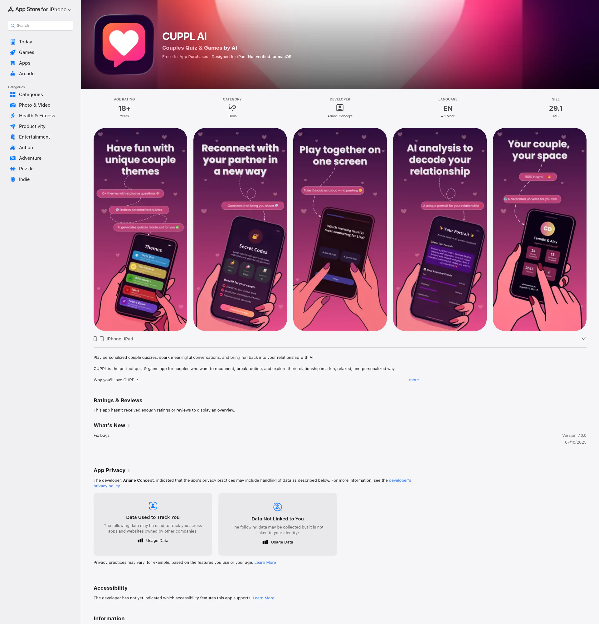 CUPPL landing page