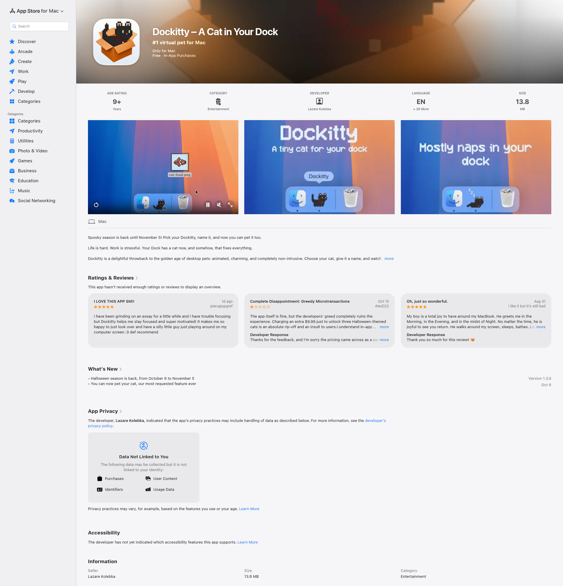 Dockitty landing page