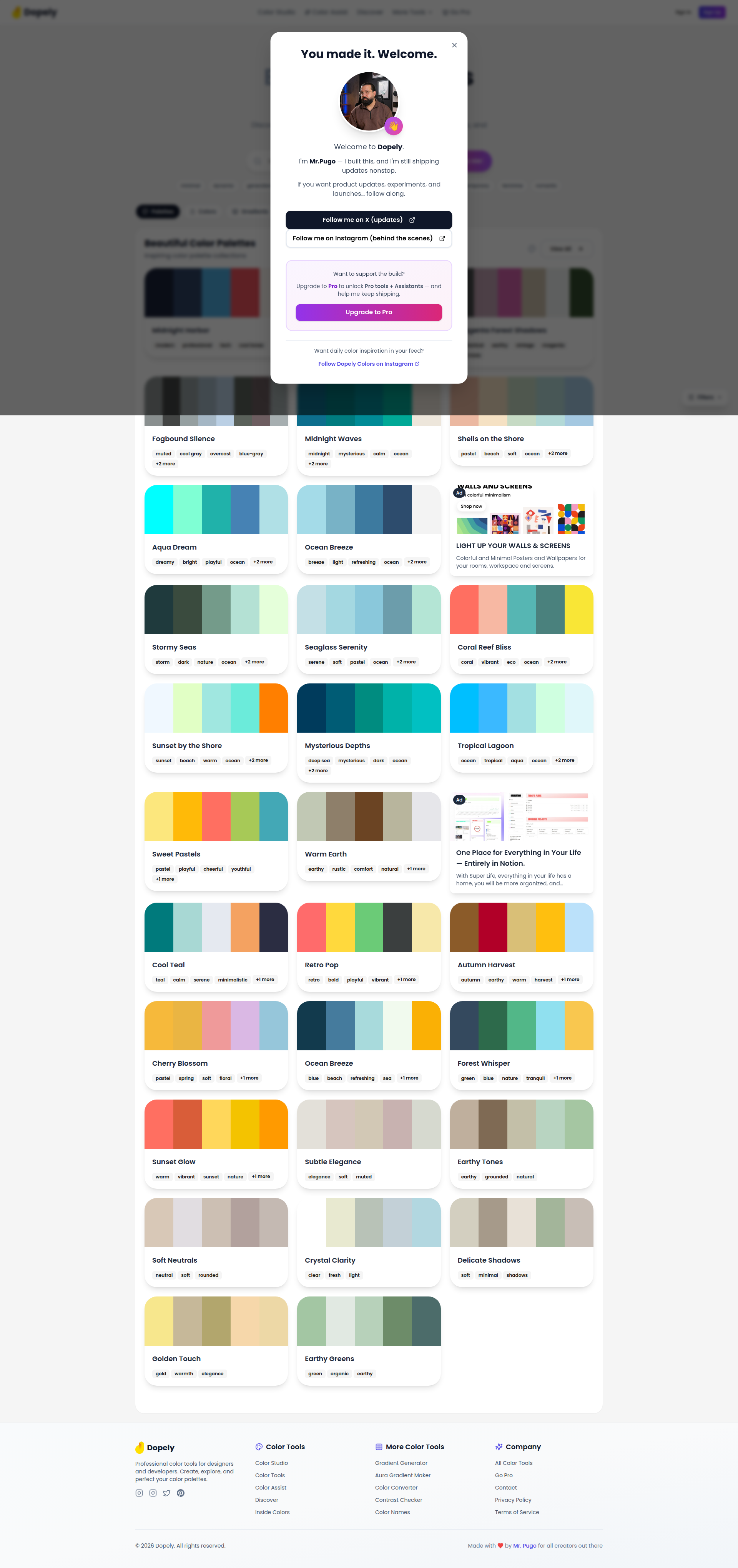 Landing page screenshot for dopely.top, 1920 by 4077 pixels