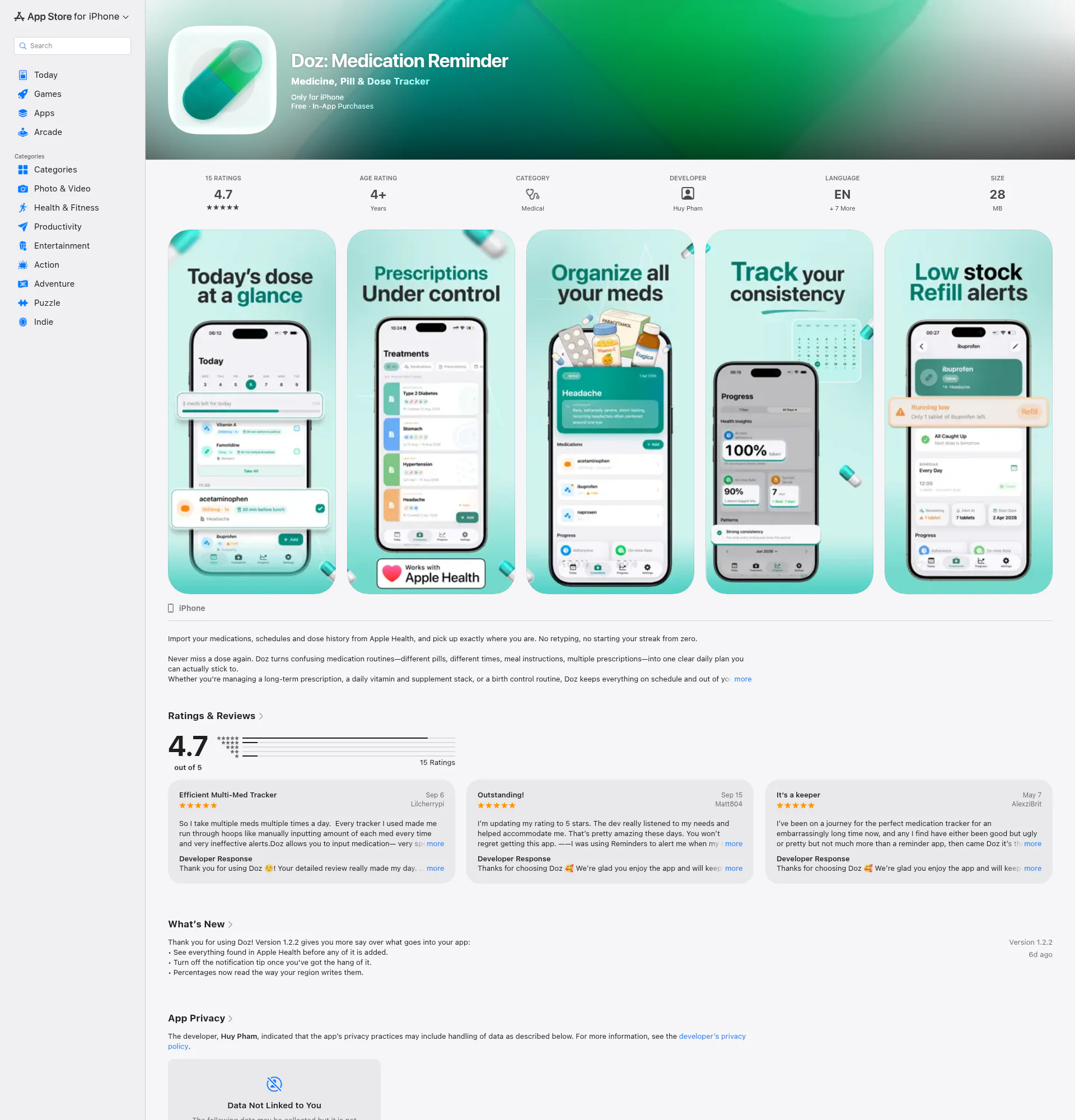 Doz landing page