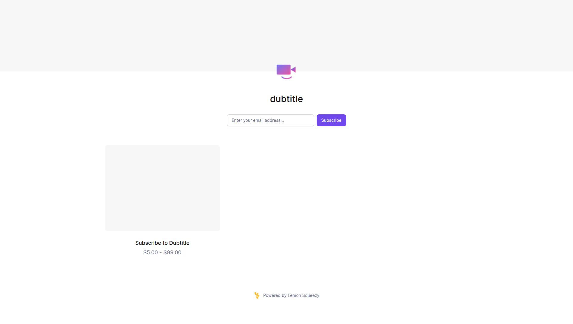 dubtitle landing page