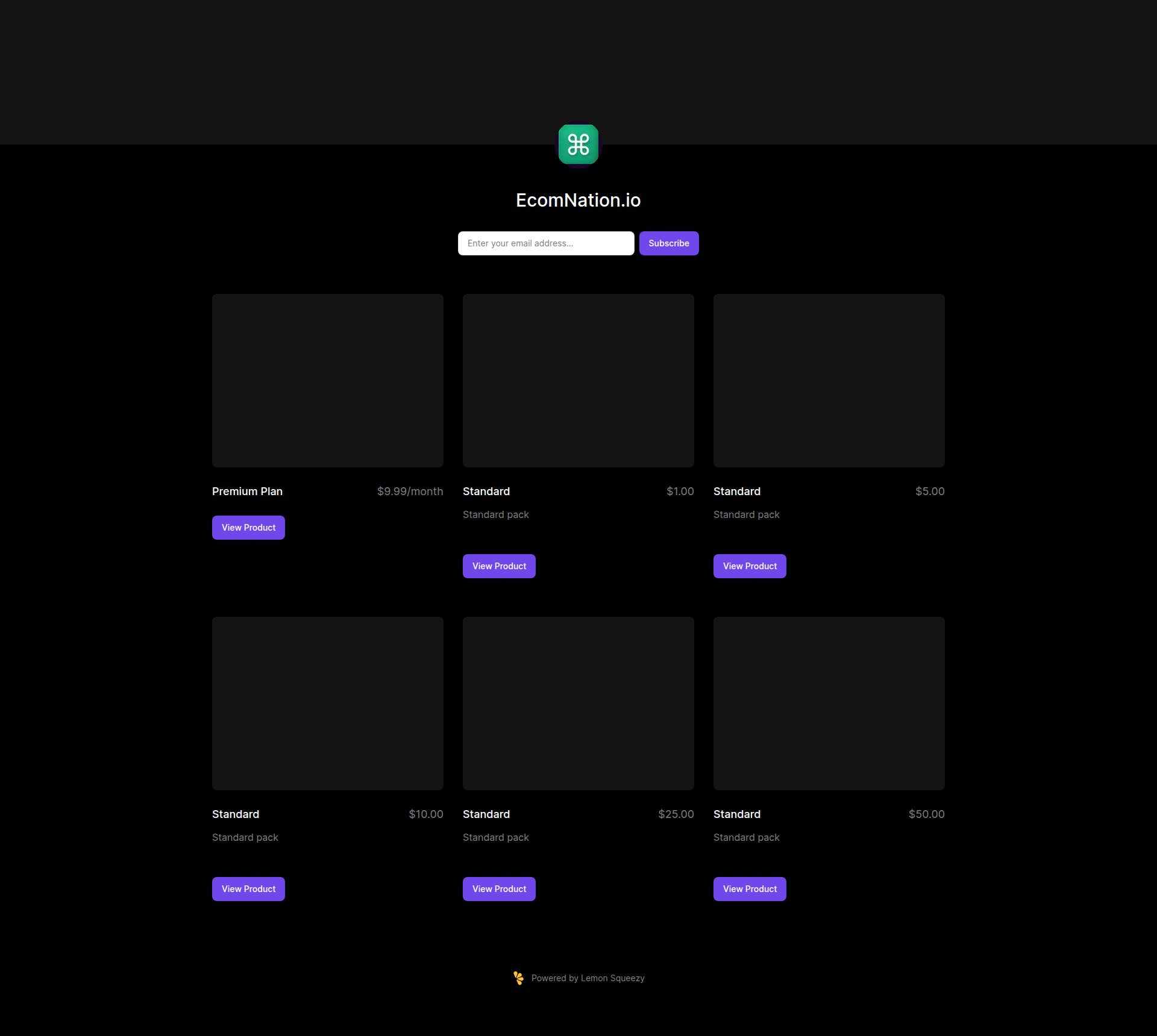 Landing page screenshot for ecomnation.lemonsqueezy.com, 1920 by 1720 pixels