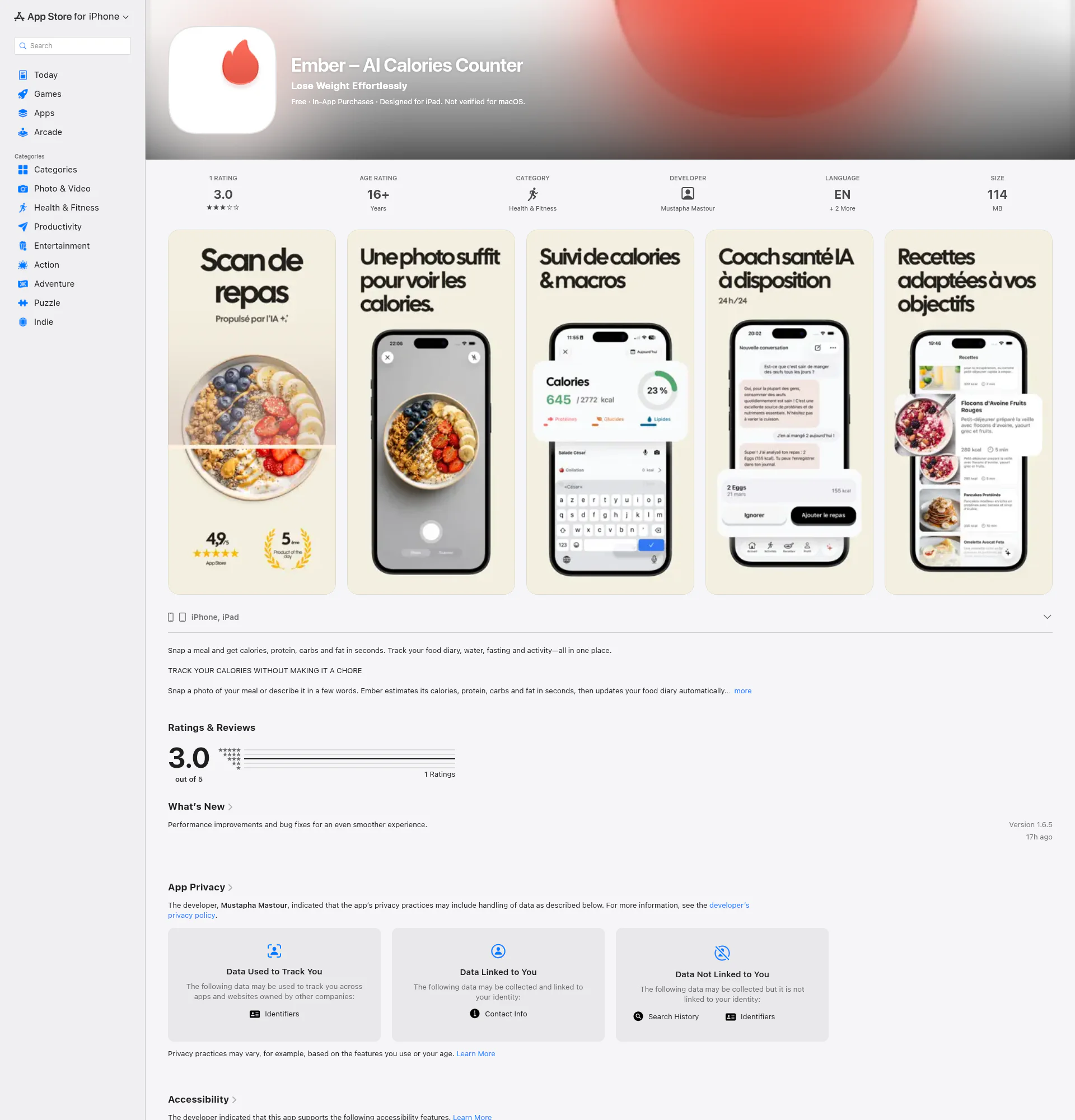 Ember landing page