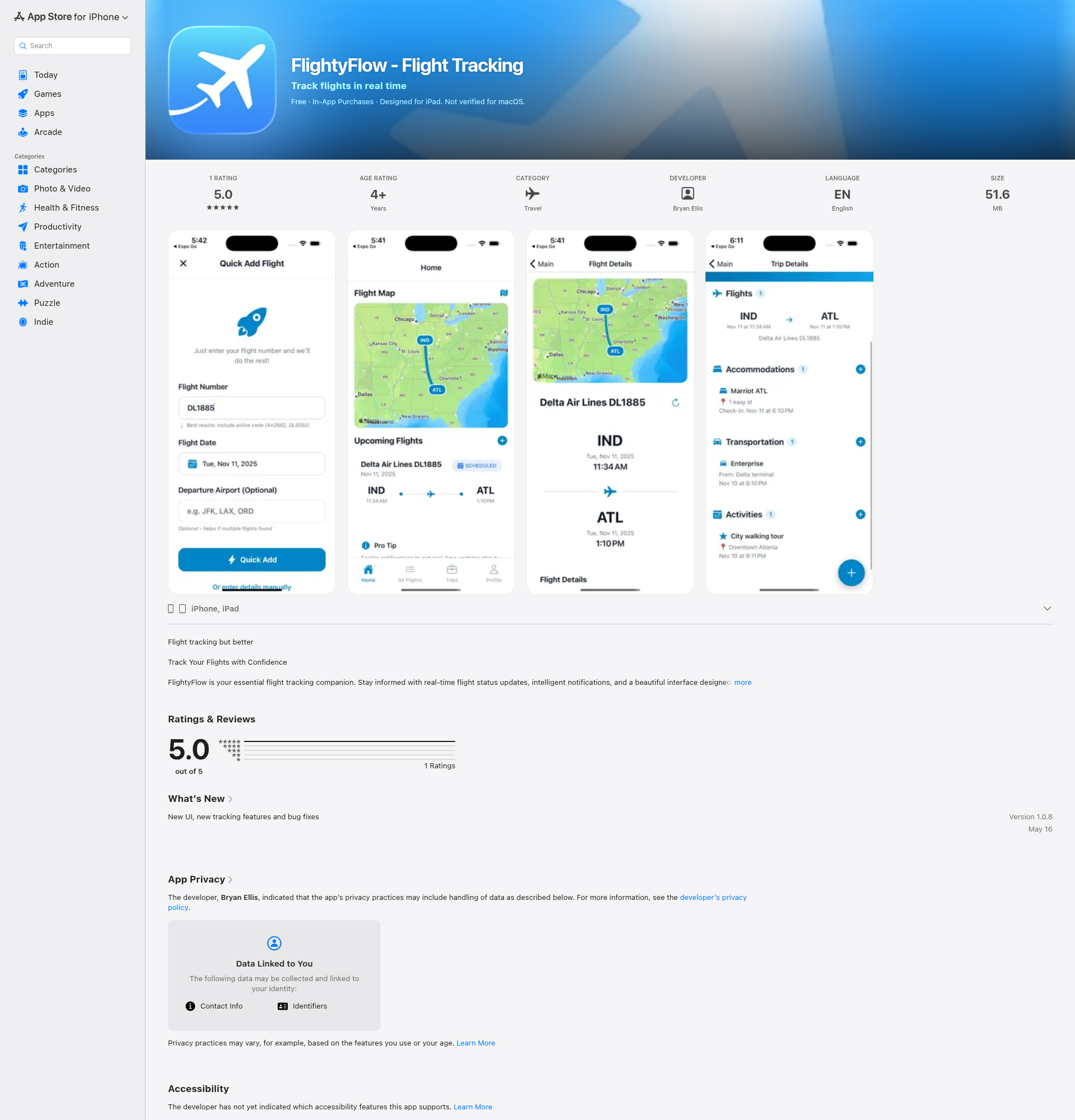 Landing page screenshot for apps.apple.com, 1920 by 2000 pixels