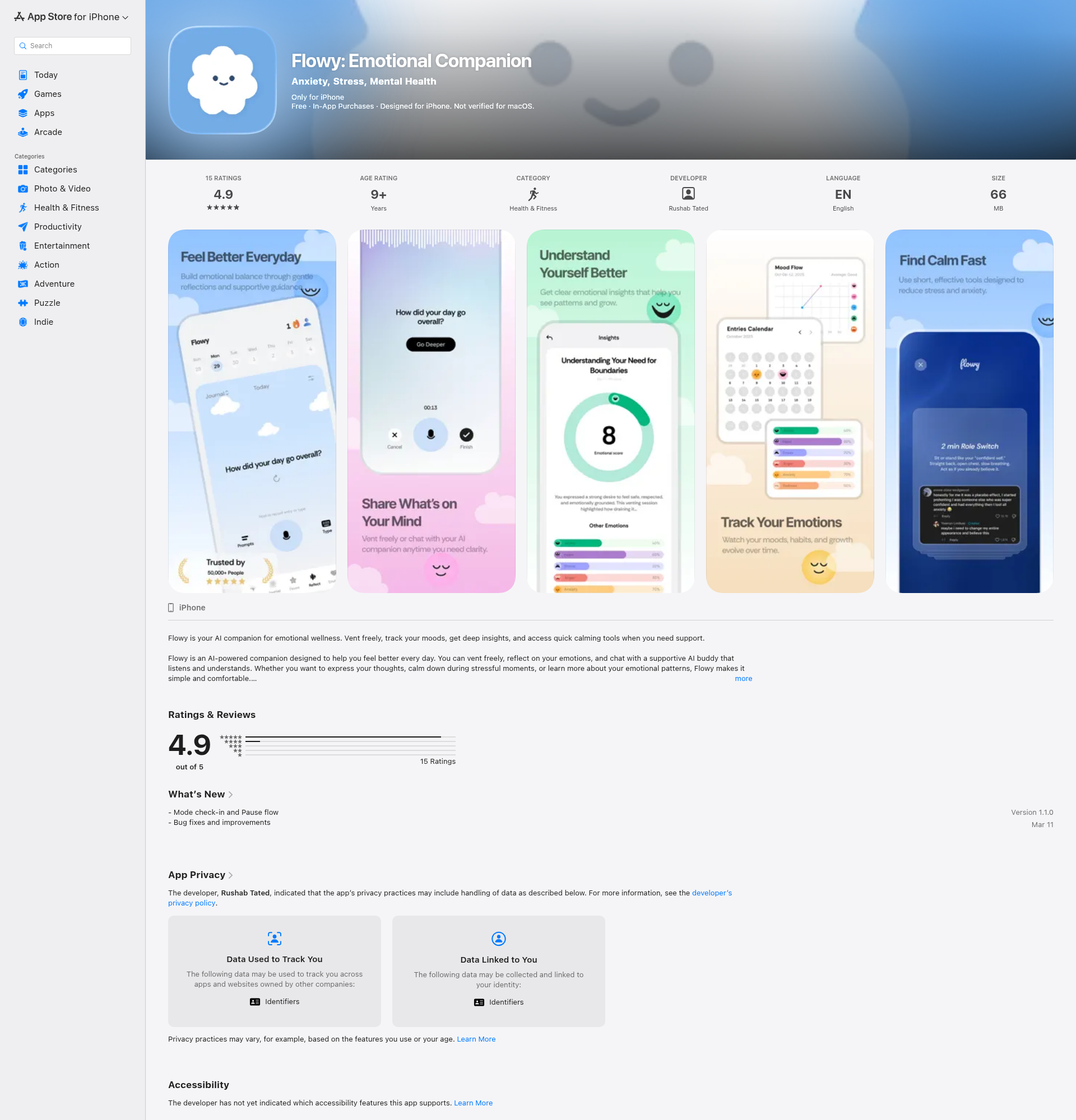 Landing page screenshot for apps.apple.com, 1920 by 2000 pixels