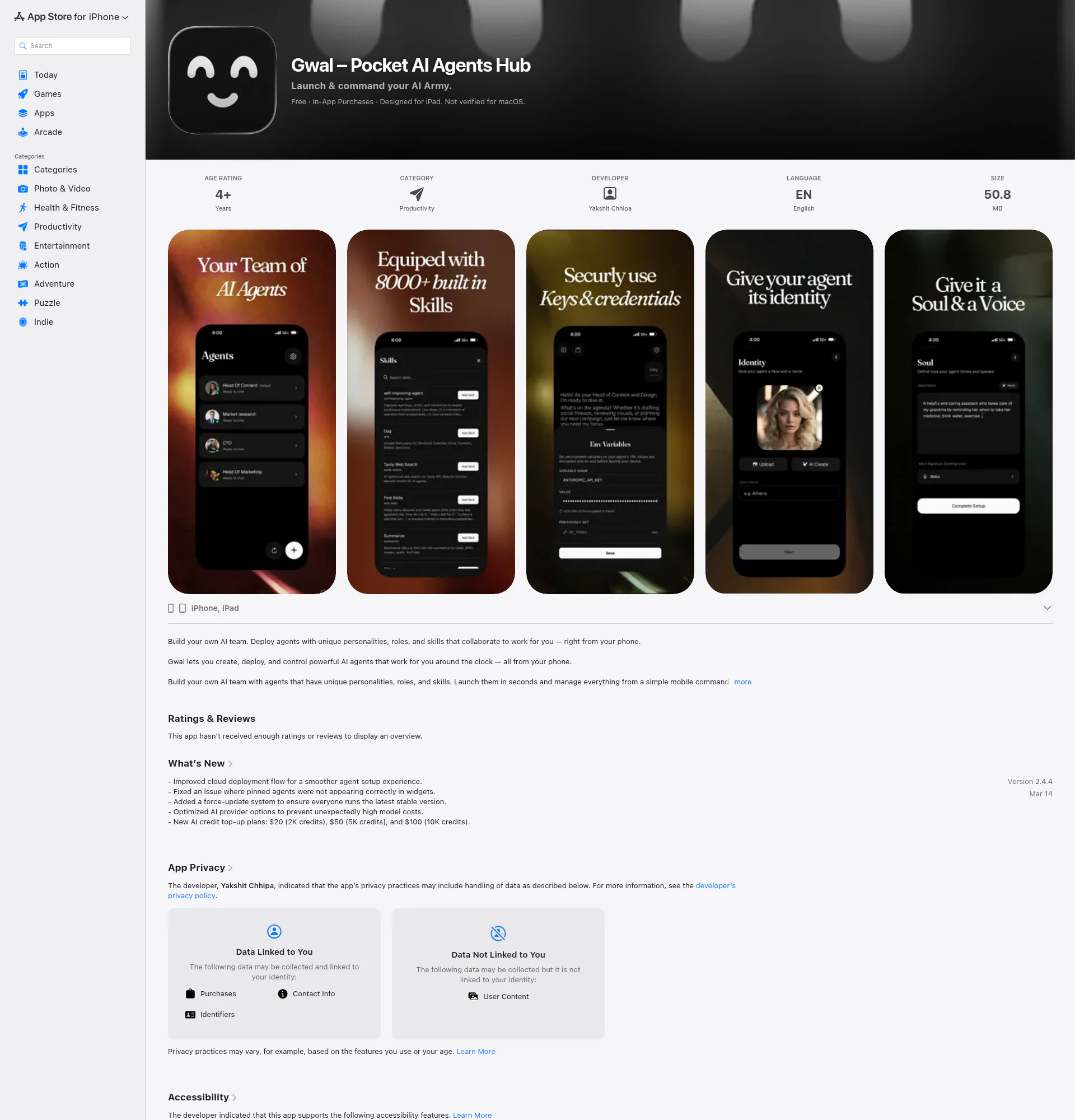 Gwal landing page