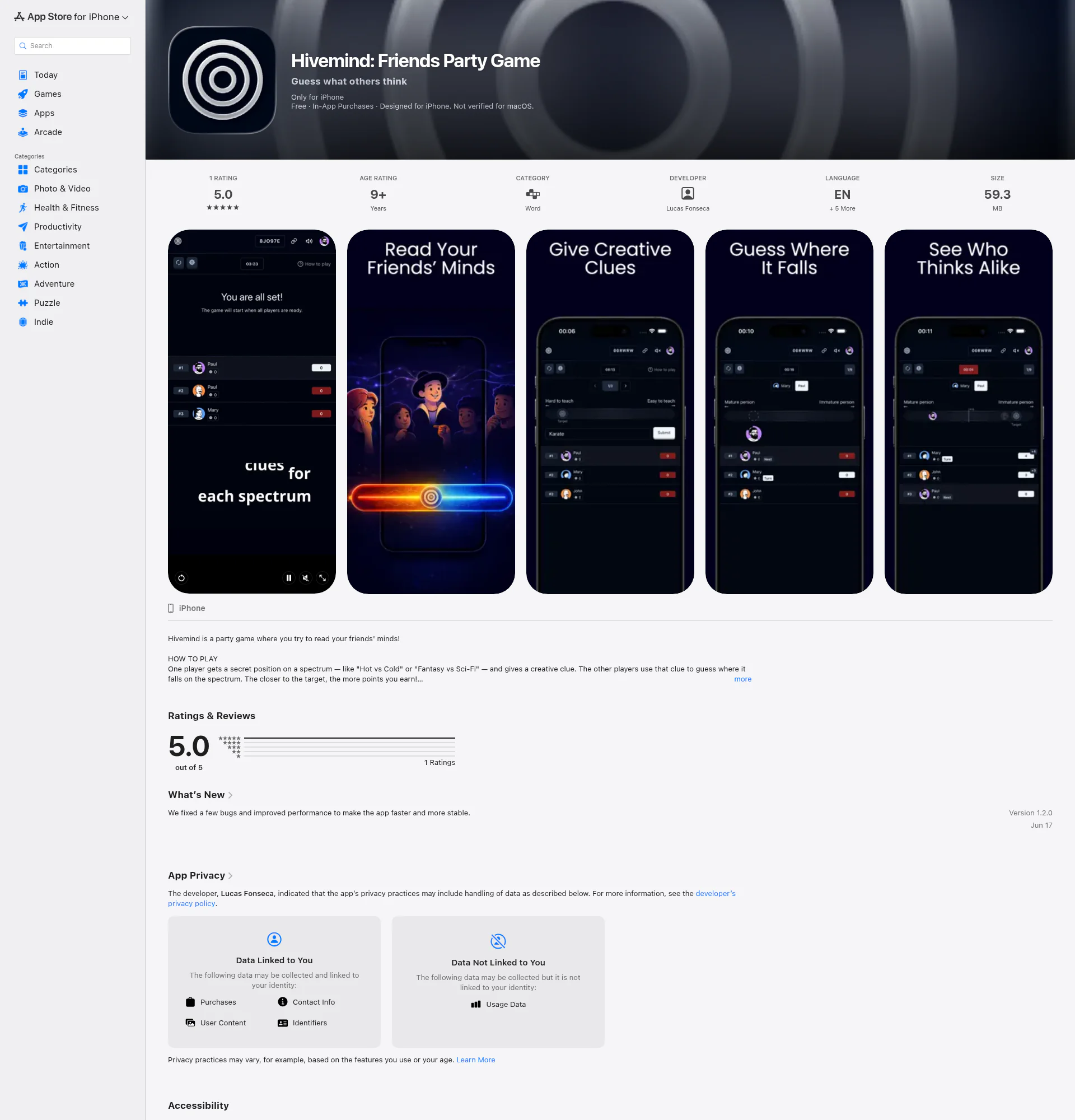 Hivemind landing page