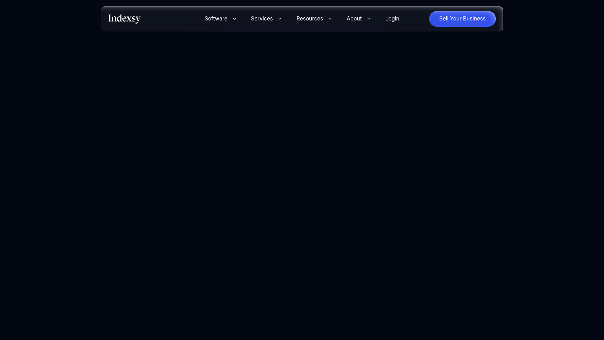 Landing page screenshot for indexsy.com, 1920 by 1080 pixels