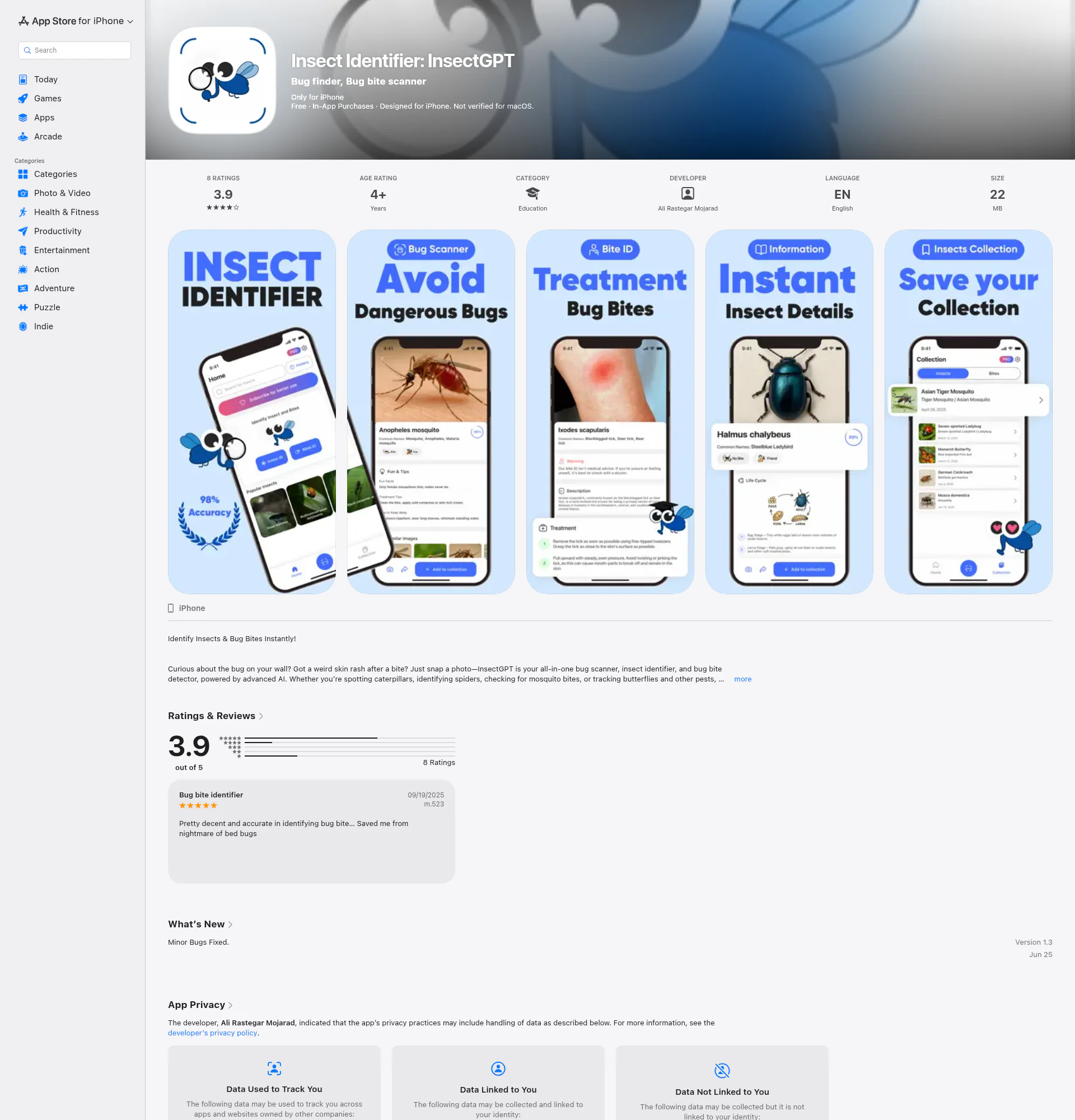 InsectGPT landing page