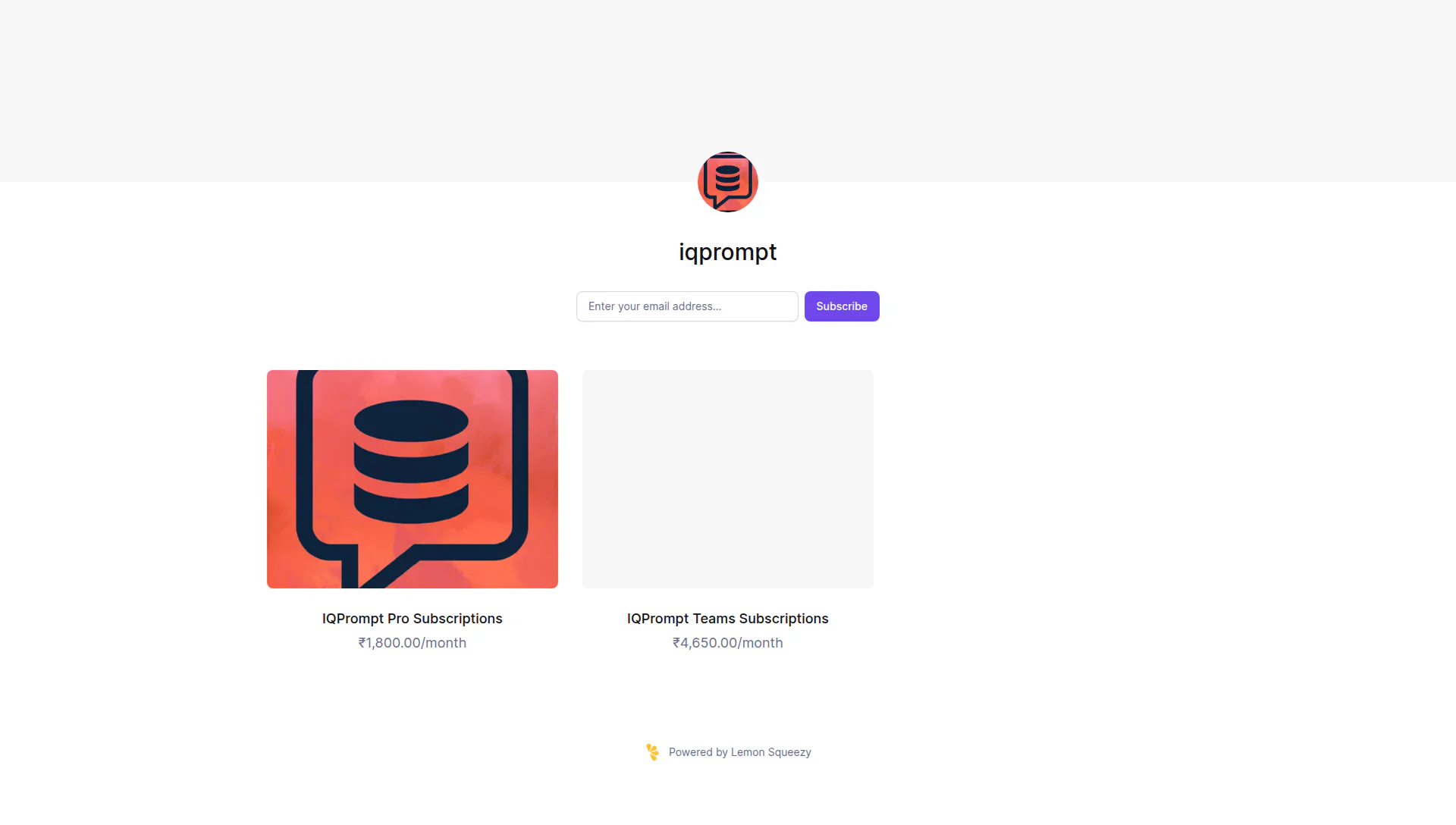 IQPrompt landing page