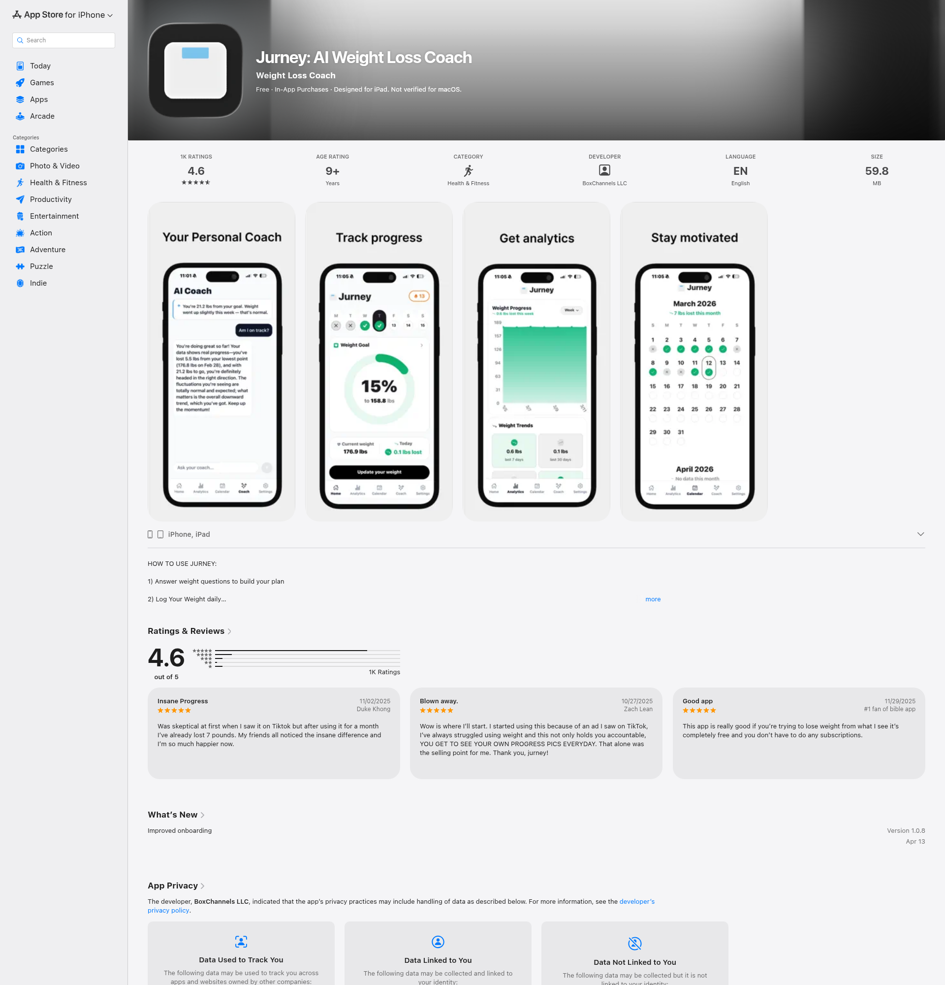 Landing page screenshot for apps.apple.com, 1920 by 2000 pixels