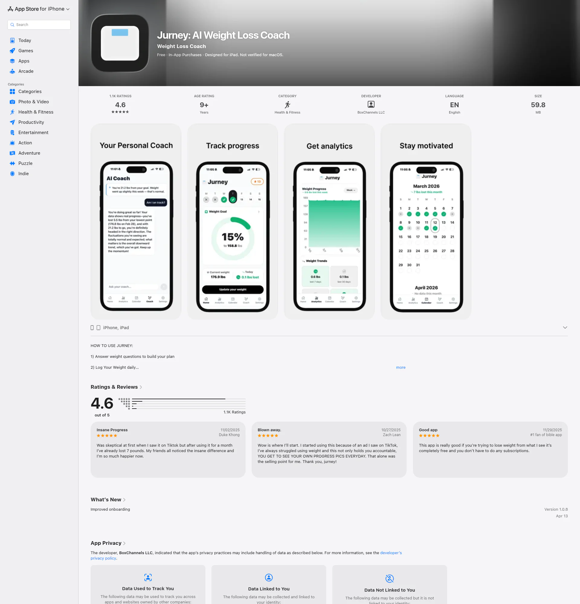 jurney landing page