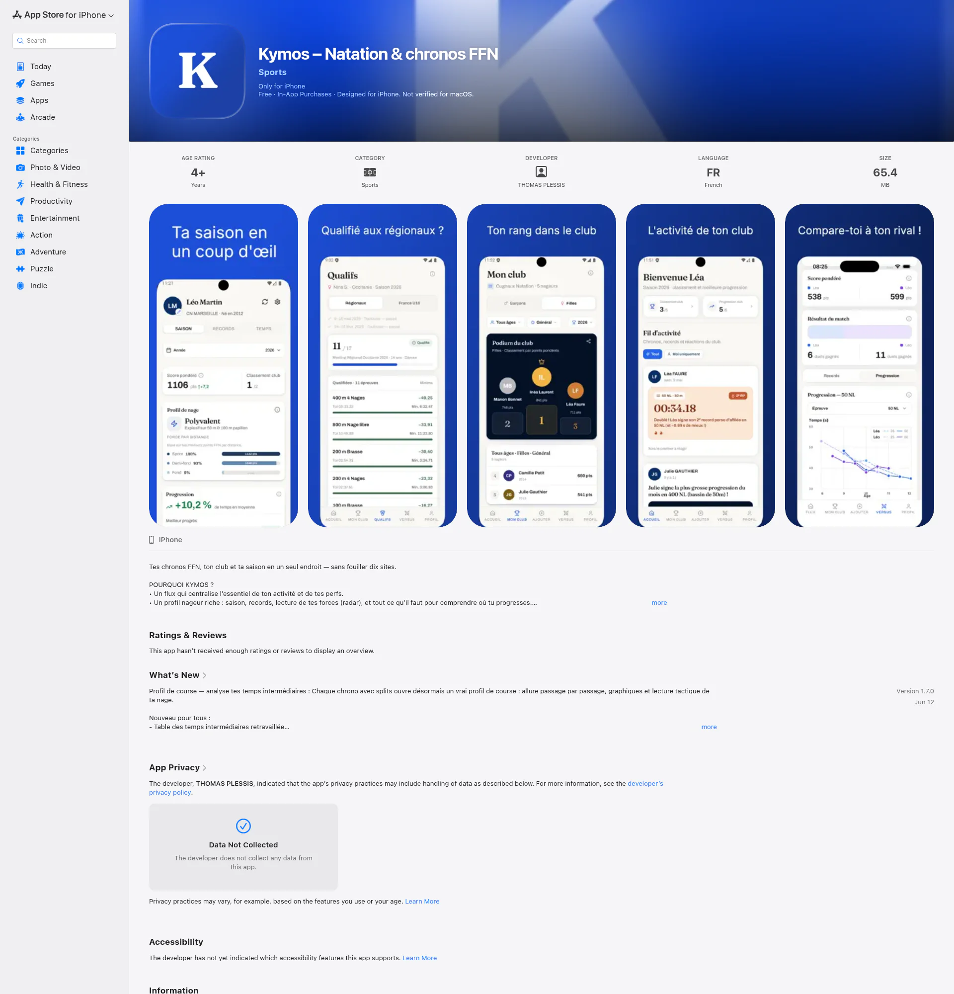 Kymos landing page