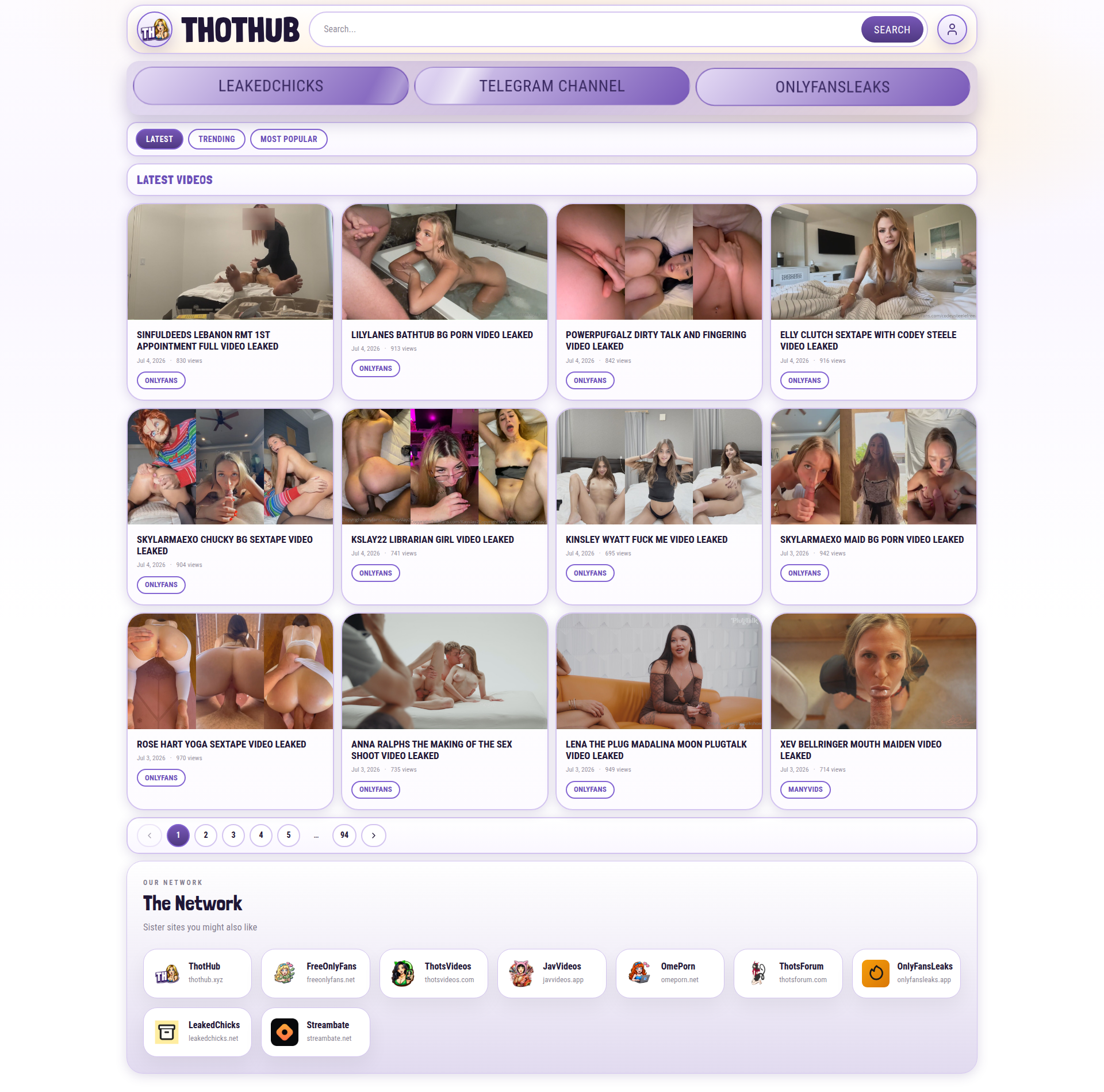 Landing page screenshot for thothub.xyz, 1920 by 1899 pixels