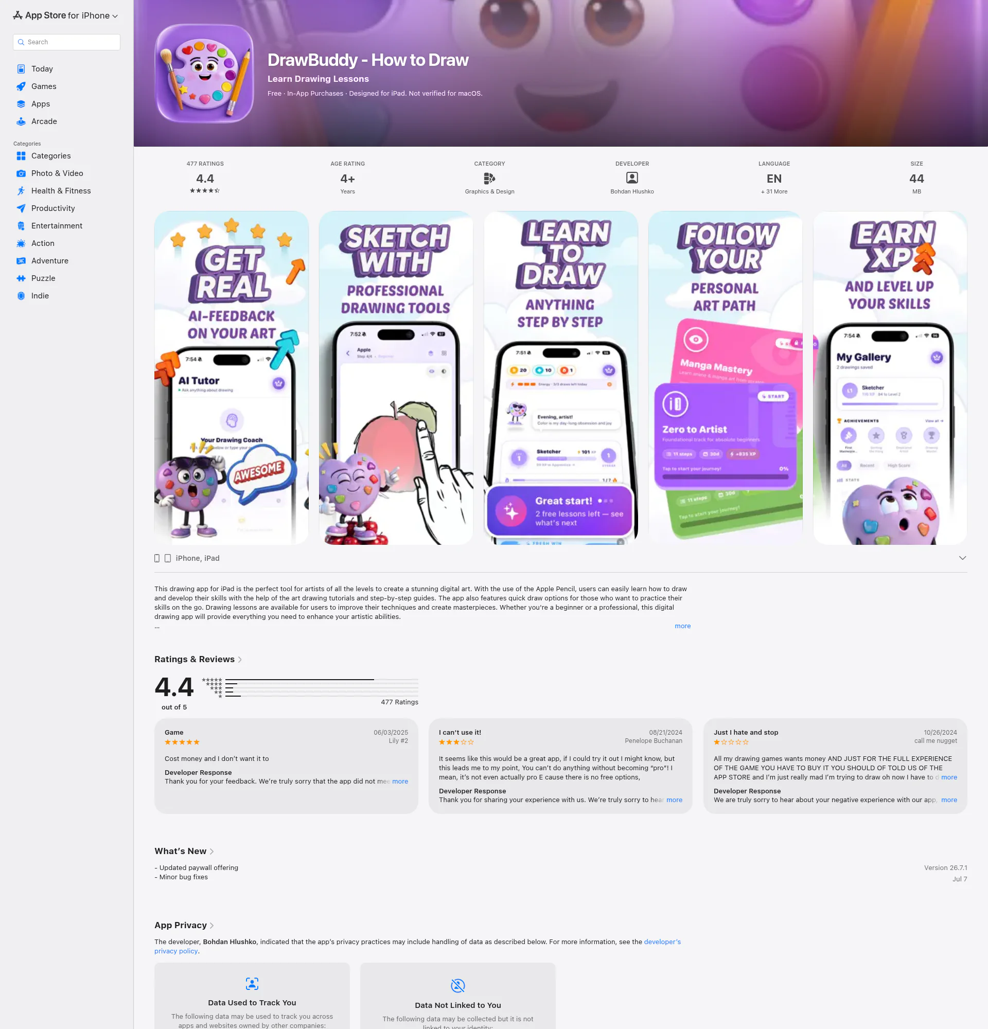 Learn How To Draw - DrawBuddy landing page