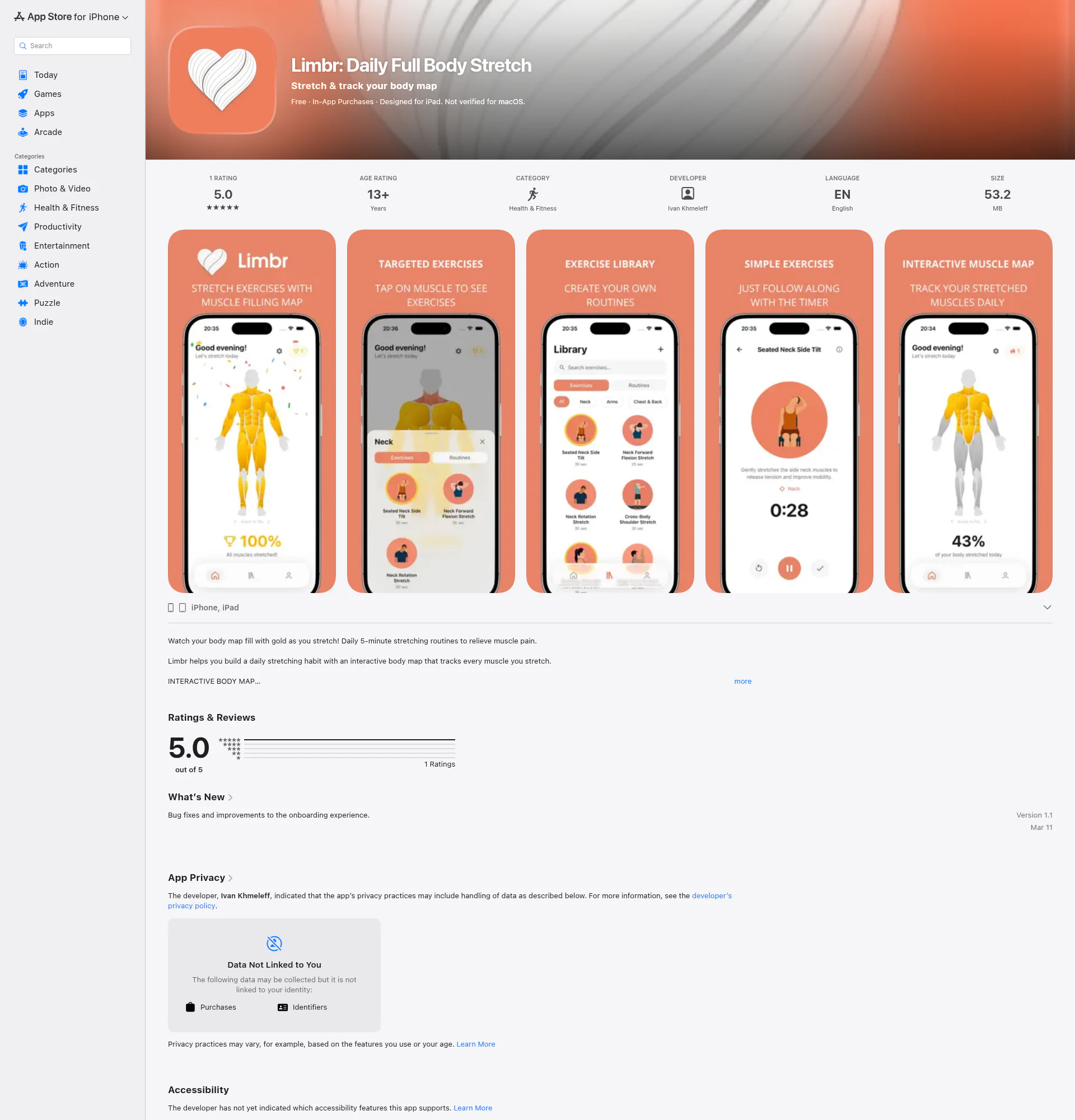 Limbr landing page