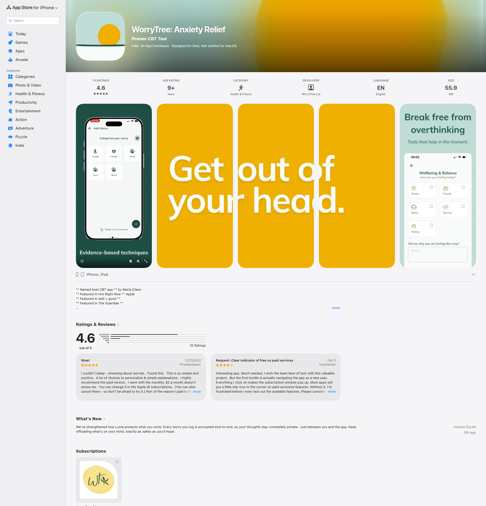 Landing page screenshot for apps.apple.com, 1920 by 2000 pixels