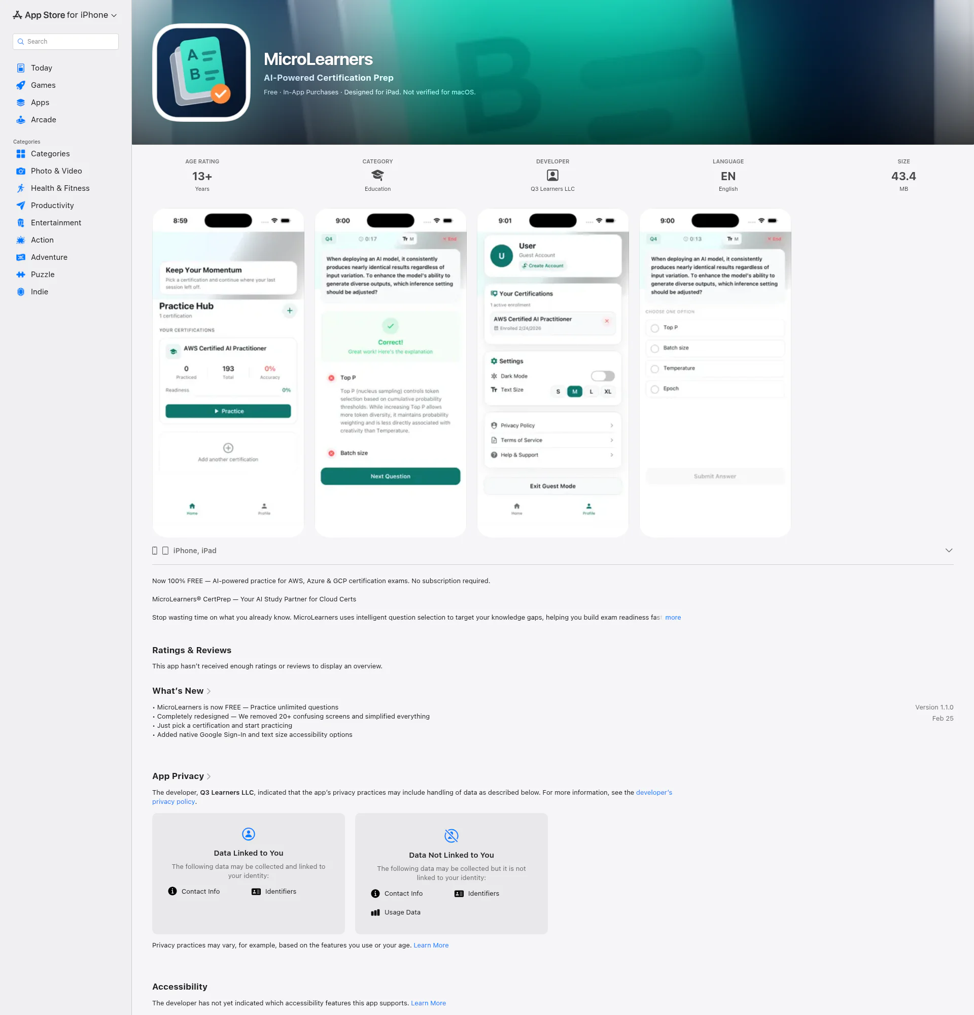 MicroLearnersNew landing page