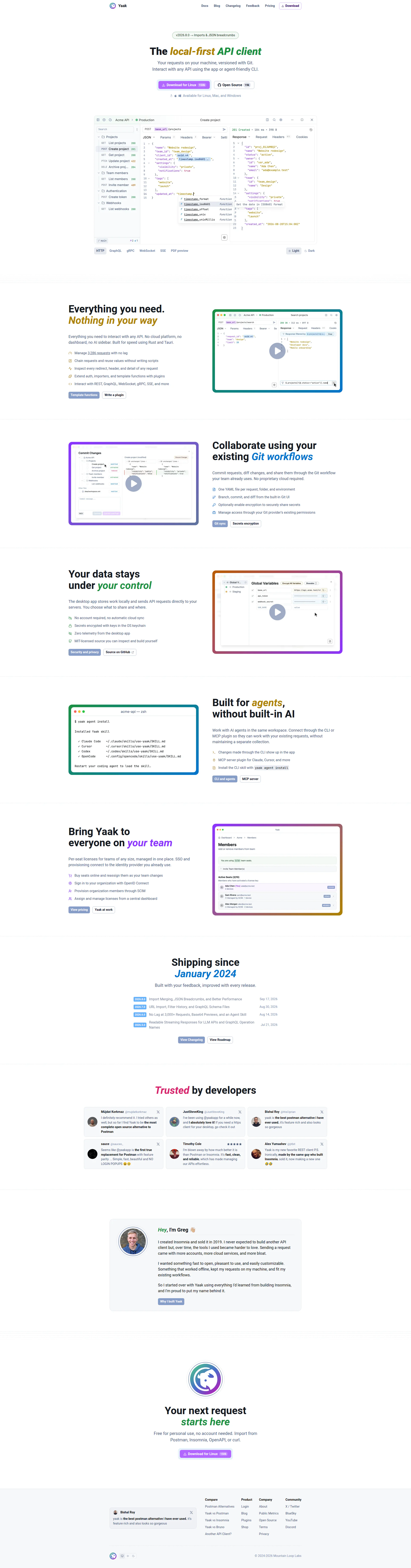 Yaak website