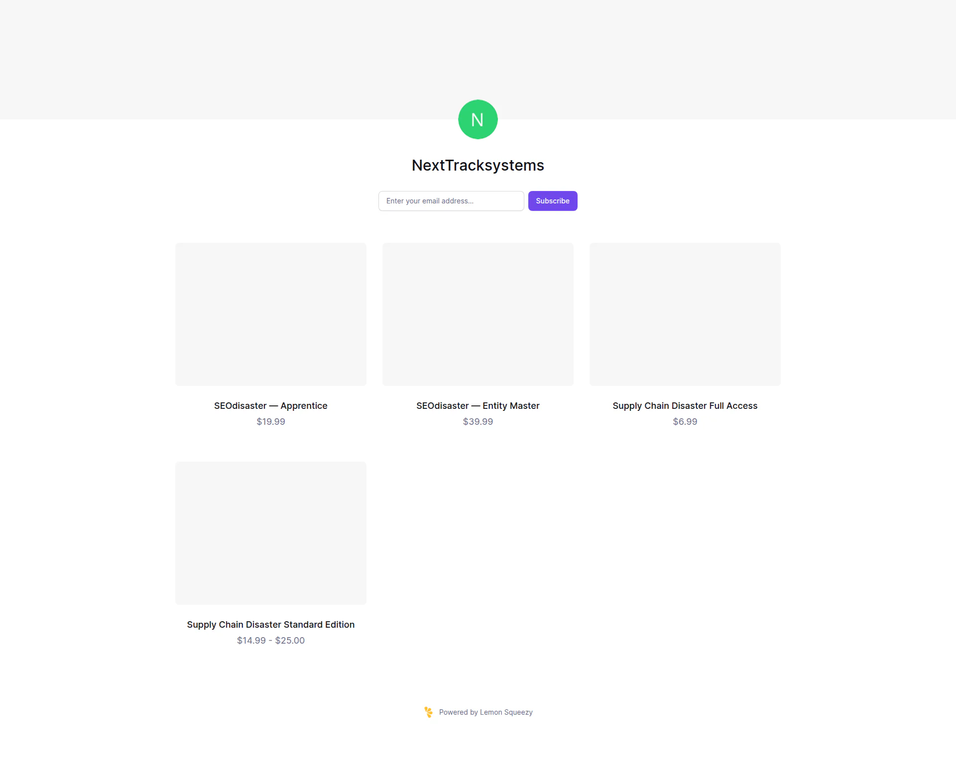 NextTracksystems landing page
