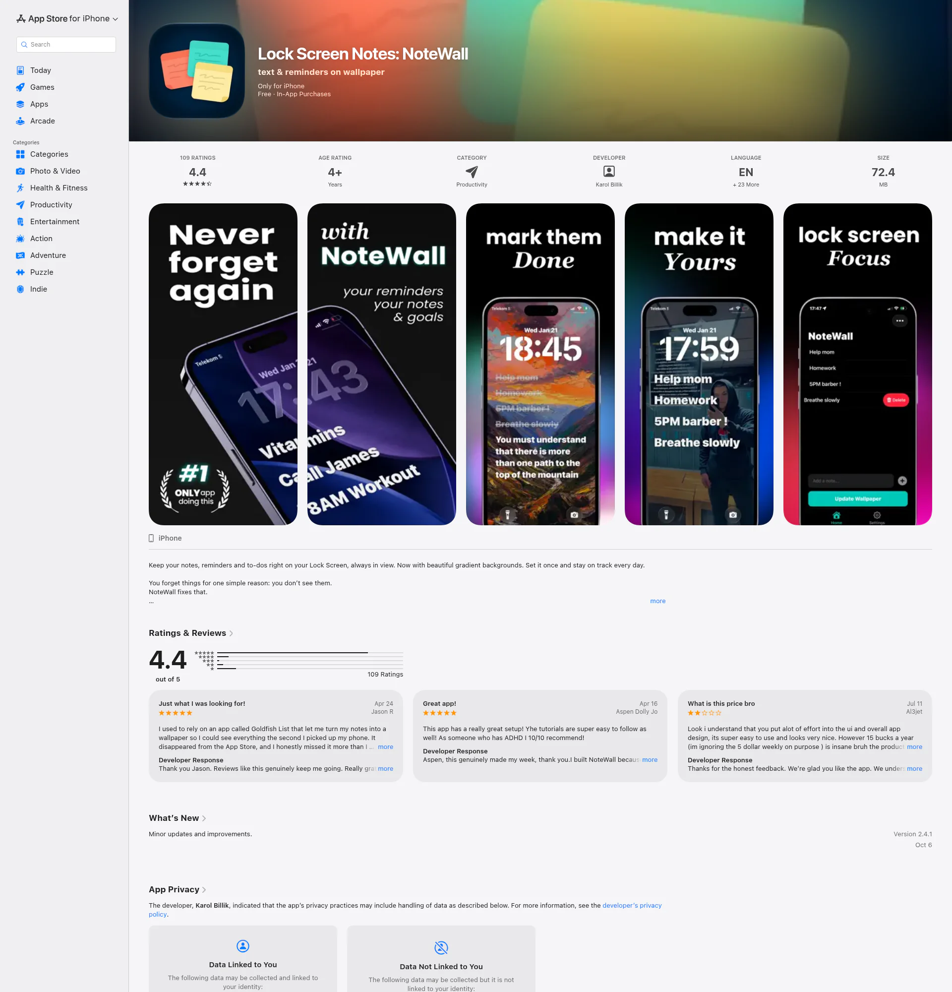 NoteWall-Never Forget Things landing page