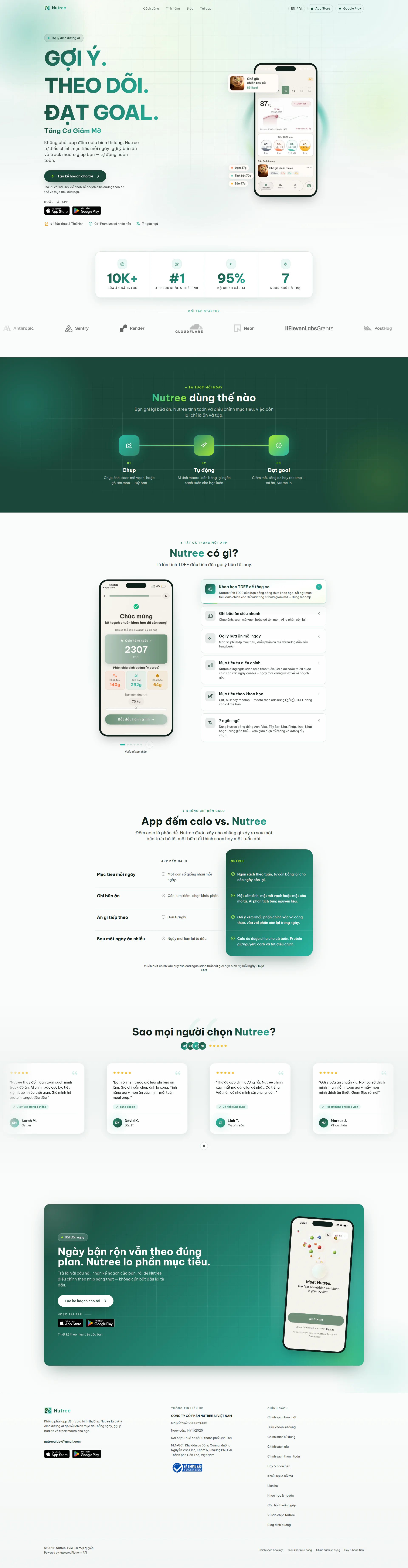 Nutree website