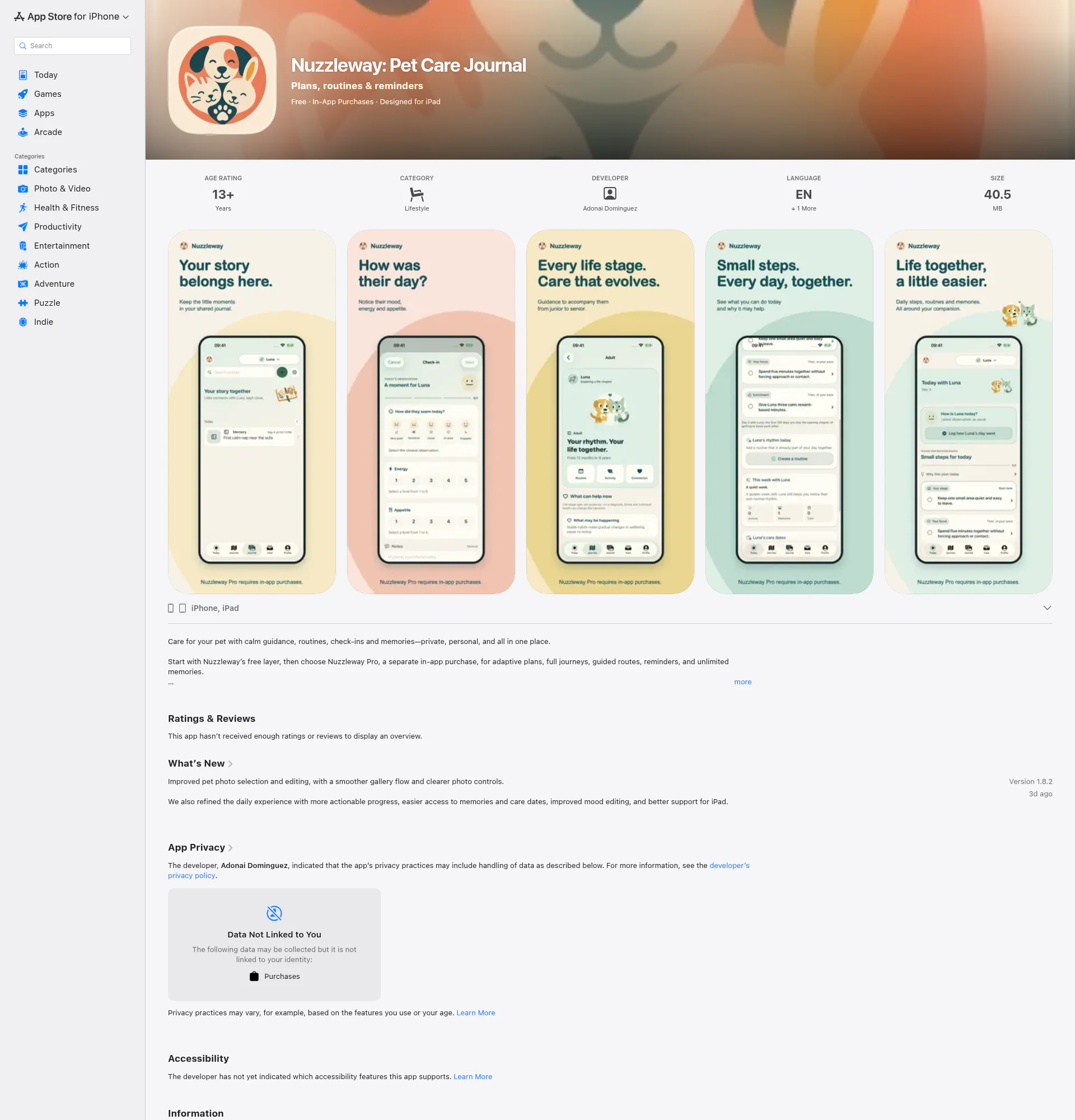 Nuzzleway landing page