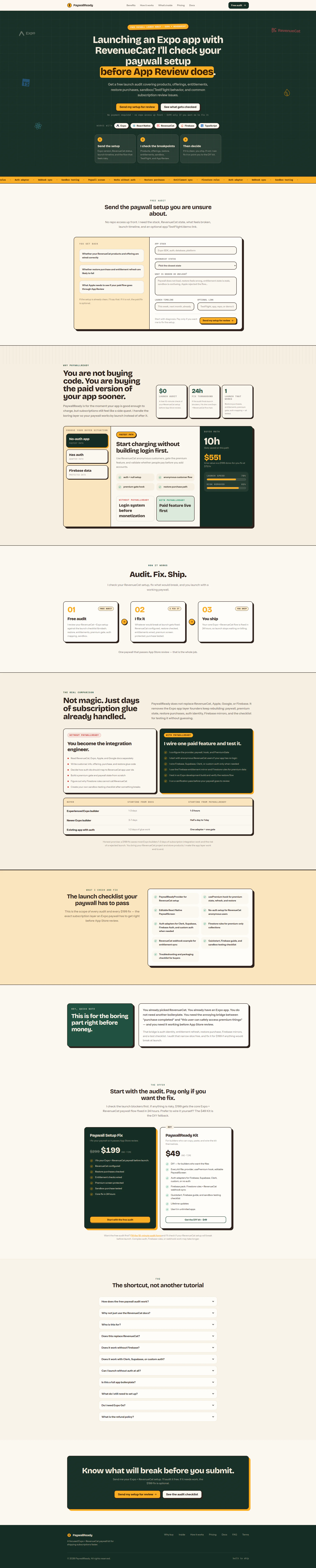 PaywallReady landing page