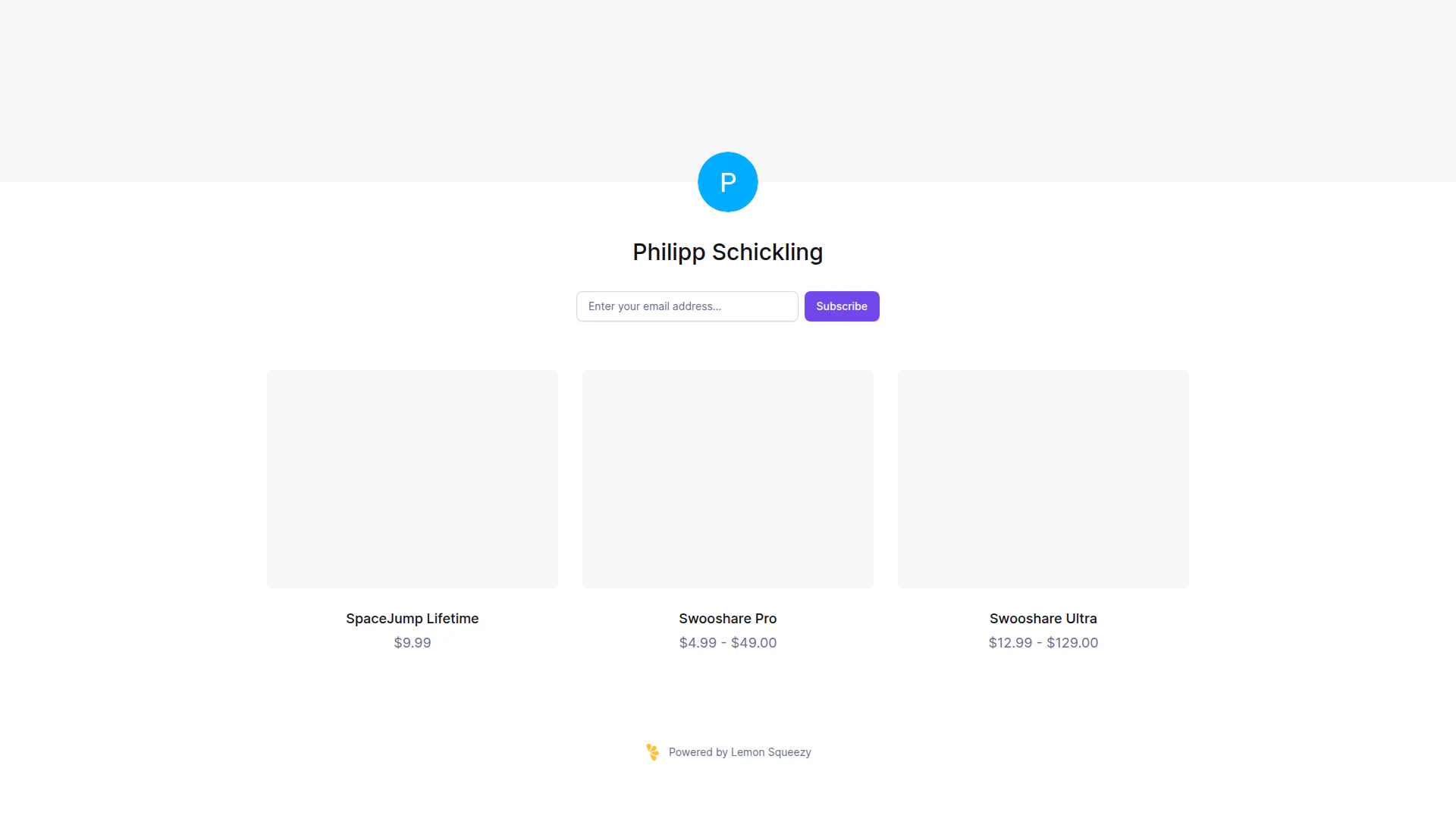 Philipp Schickling landing page
