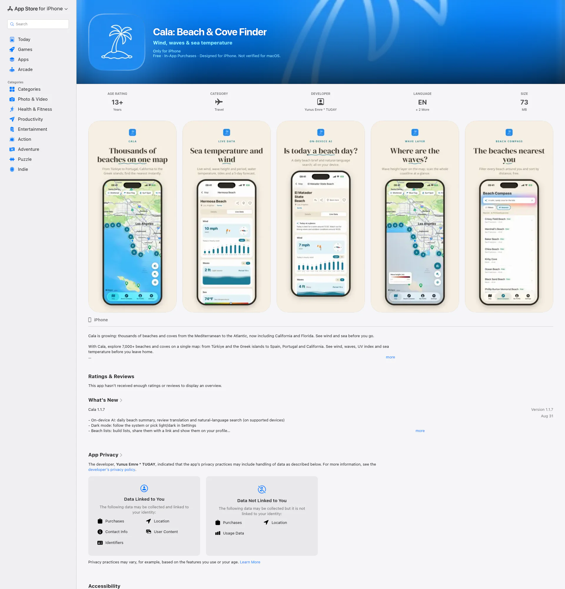 Plaj Rehberi landing page