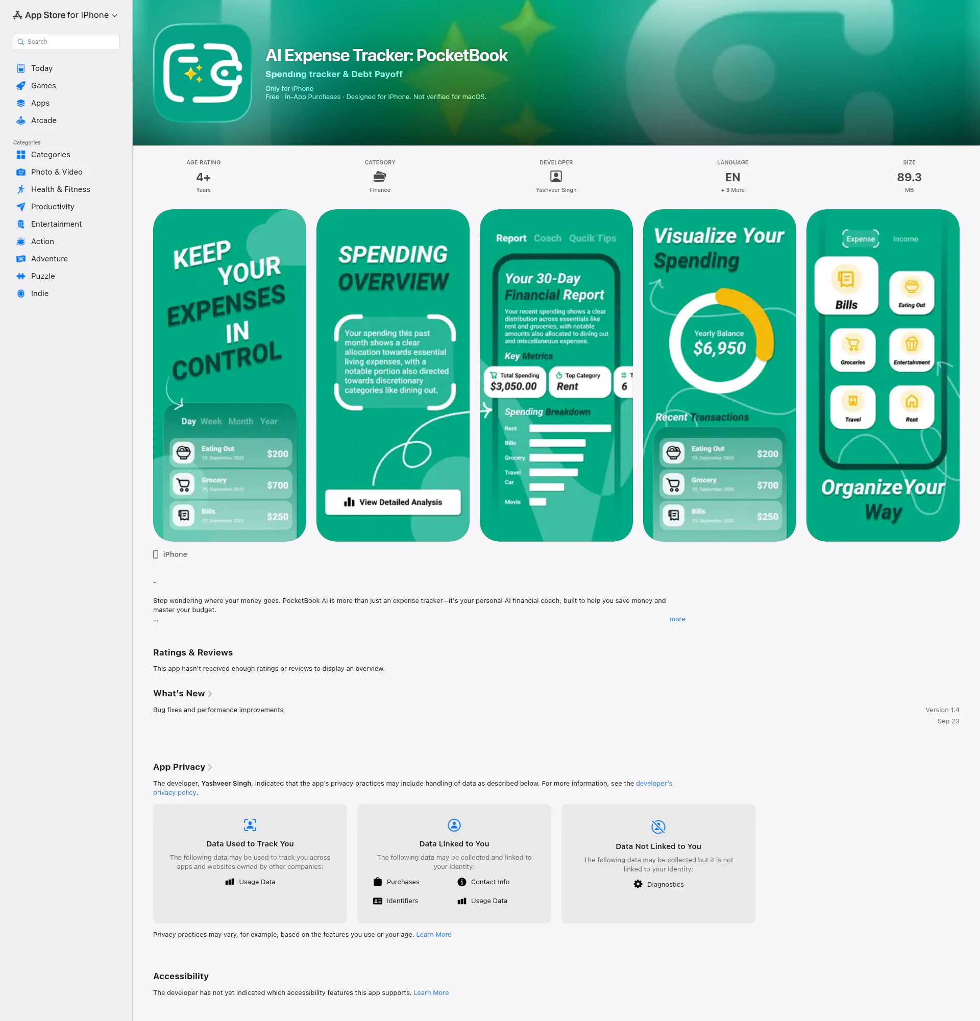 PocketBook AI landing page